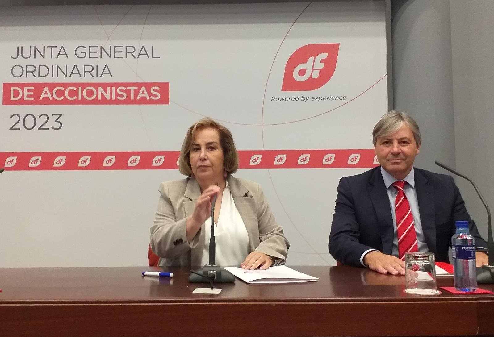 La presidenta y el CEO de Duro Felguera 