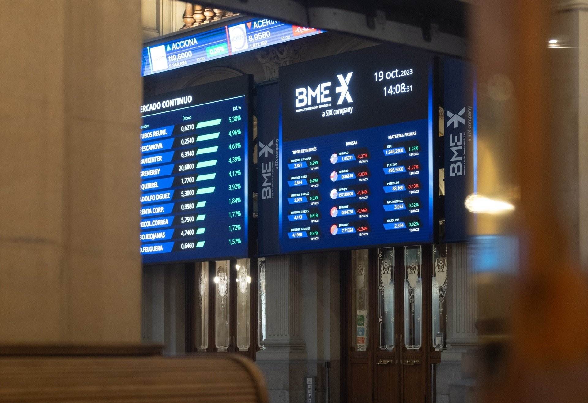 El Ibex 35 desciende un 4,36% en octubre, la peor caída desde septiembre de 2022