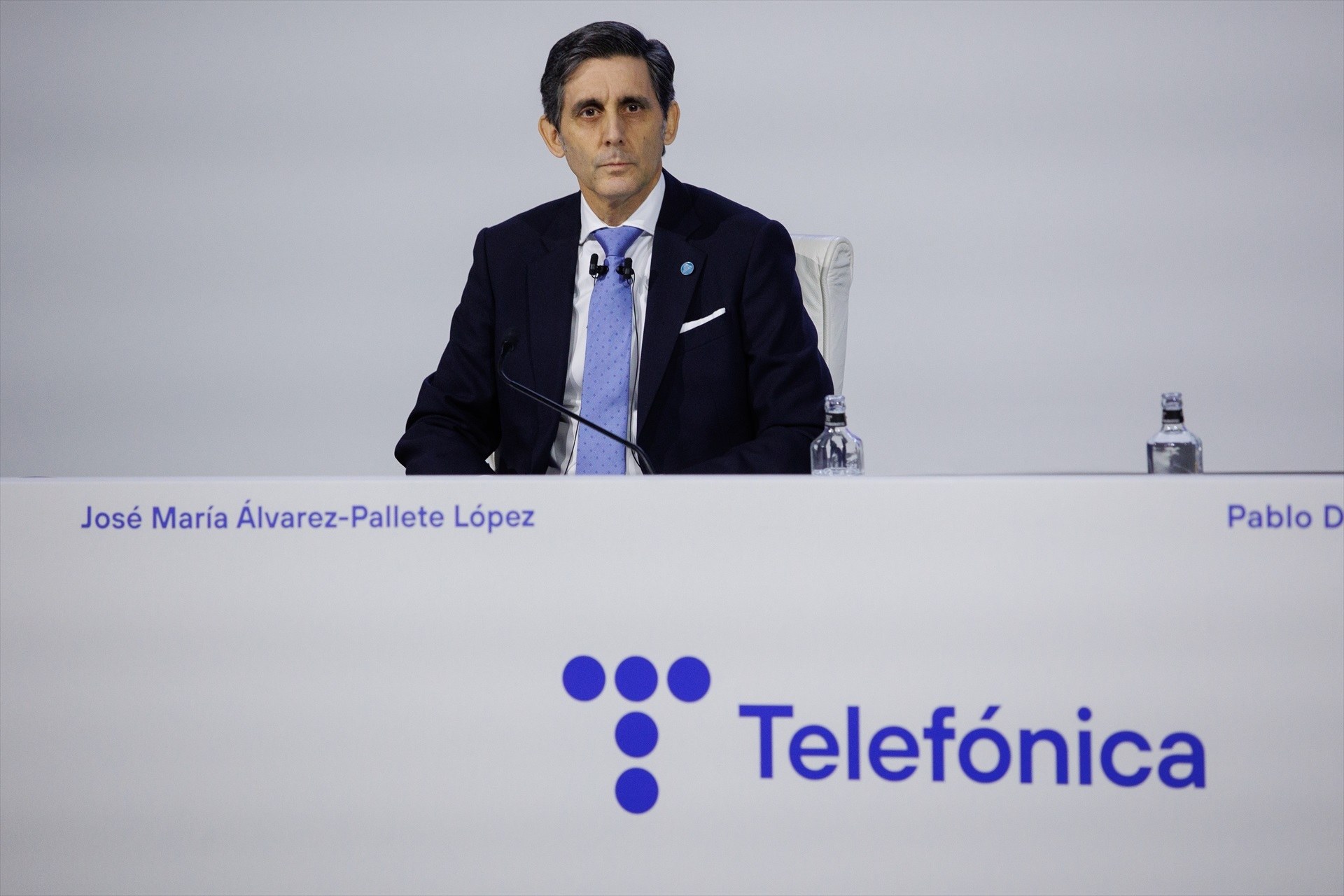 Álvarez-Pallete (Telefónica): "No tenemos noticias ni de STC ni de la SEPI"