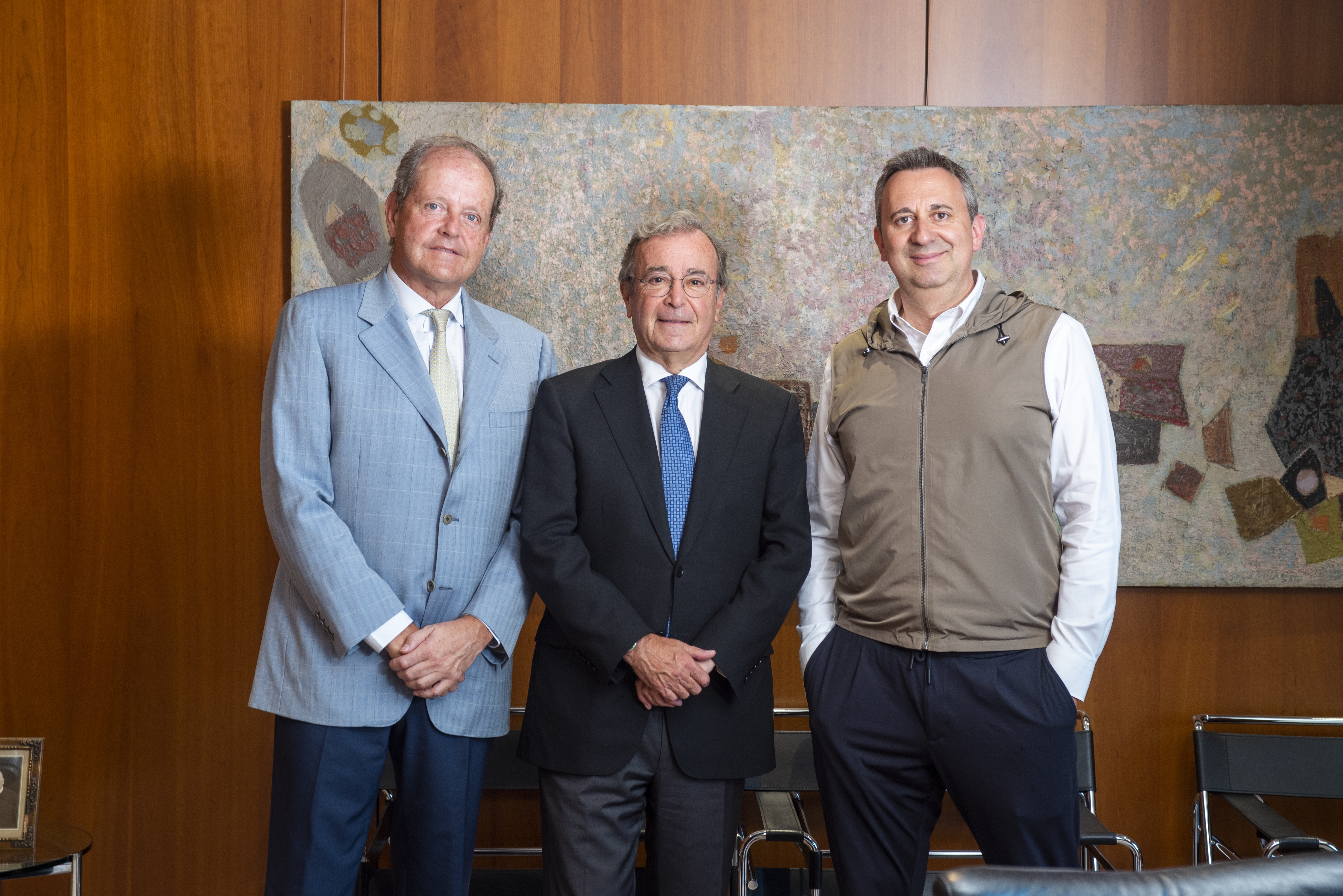 Uriach portavoces Enrique Uriach, Luis Cantarell y Oriol Segarra