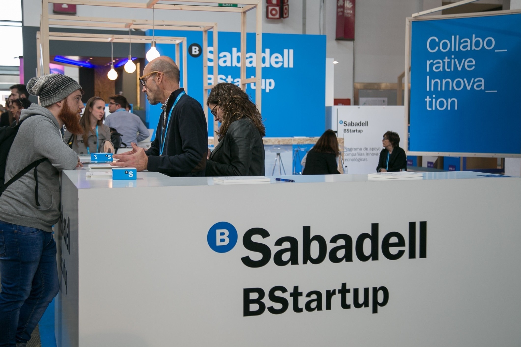 Un stand de Bstartups de Sabadell