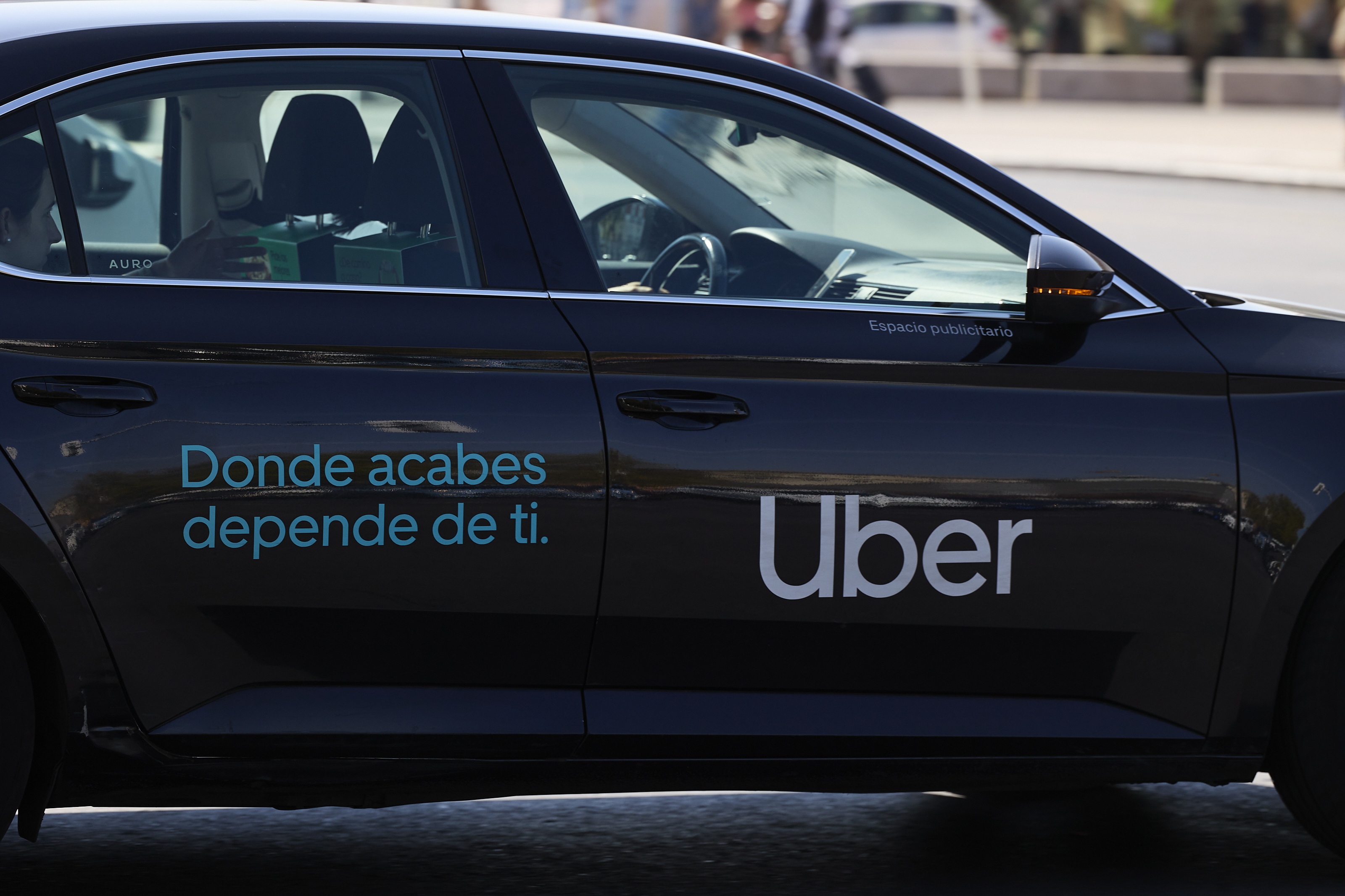 Un coche de Uber