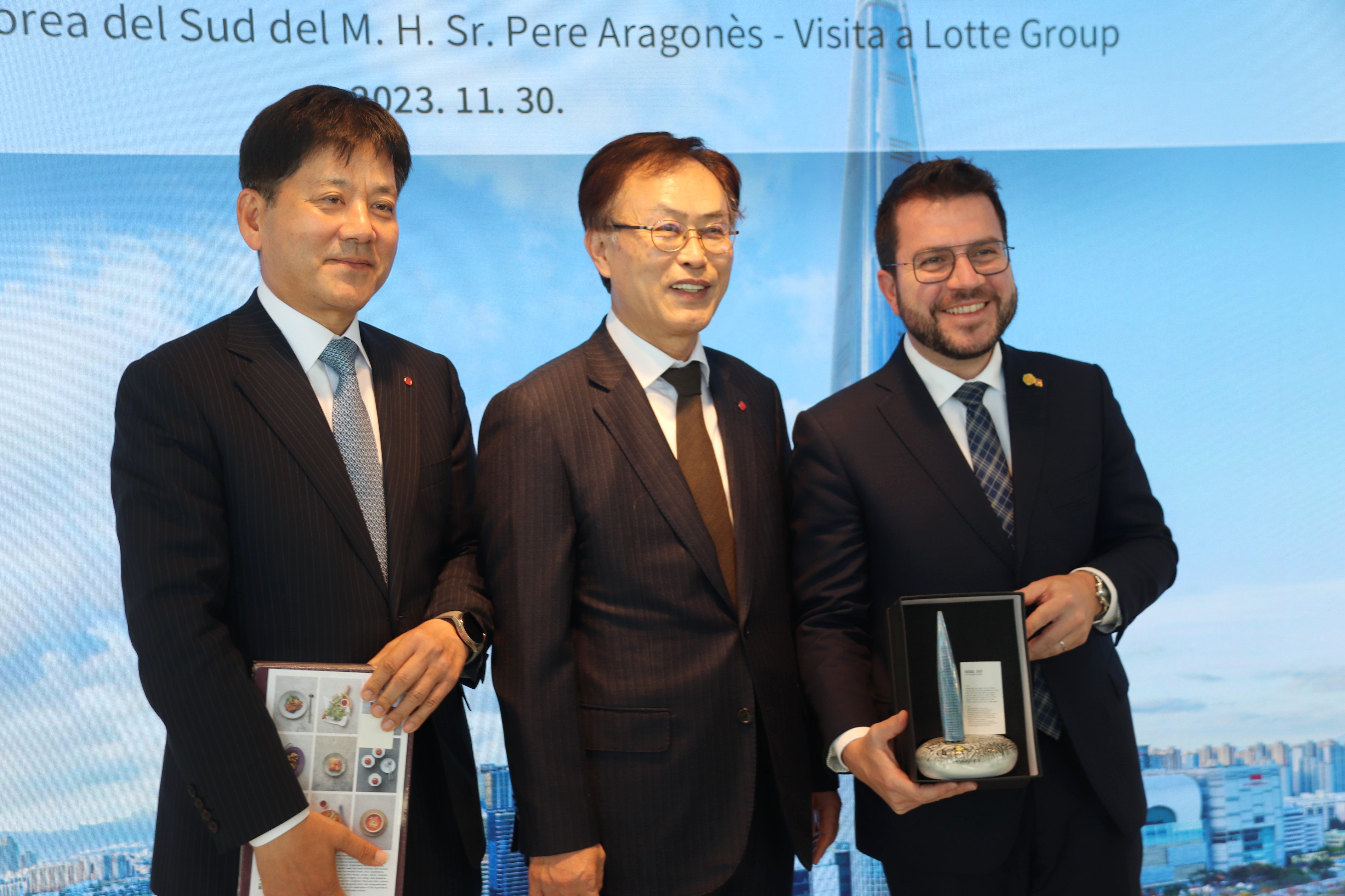 Aragonès confirma la inversión de Lotte de 1.200 millones en Mont-roig del Camp
