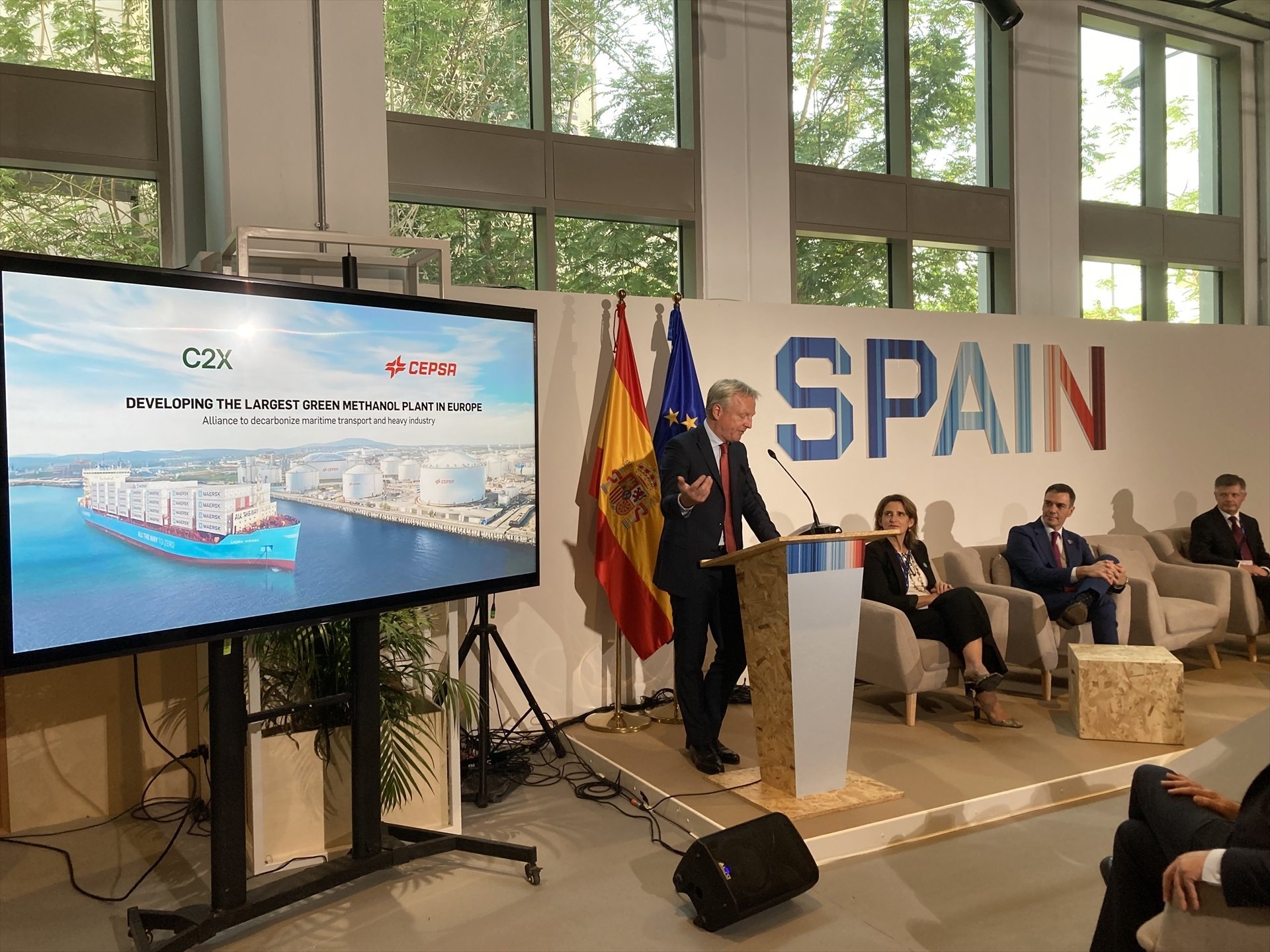 Cepsa i C2X impulsaran a Huelva la planta de metanol verd més gran d'Europa per 1.000 milions