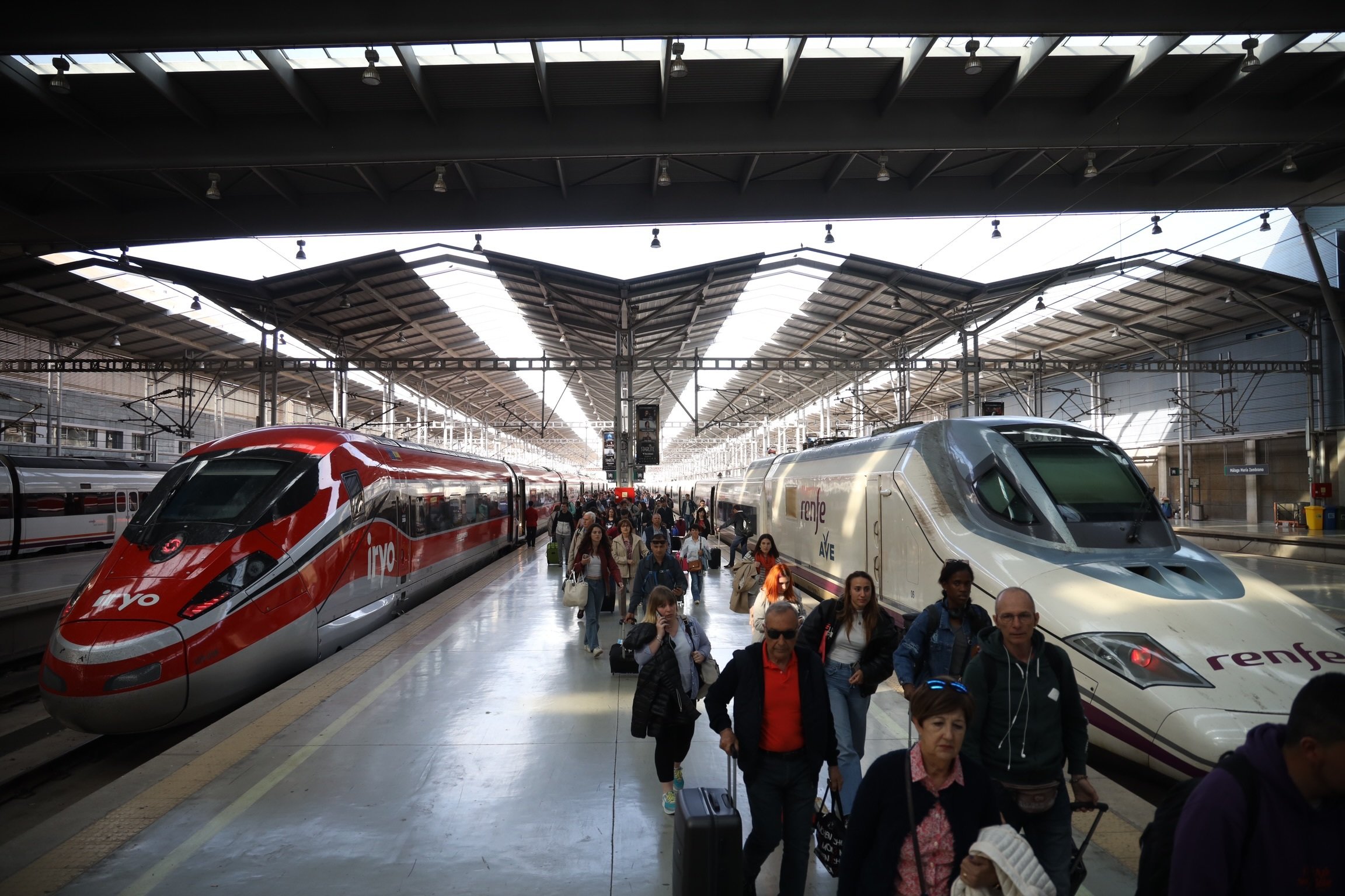 EuropaPress 5092312 llegada tren alta velocidad iryo estacion maria zambrano 31 marzo 2023