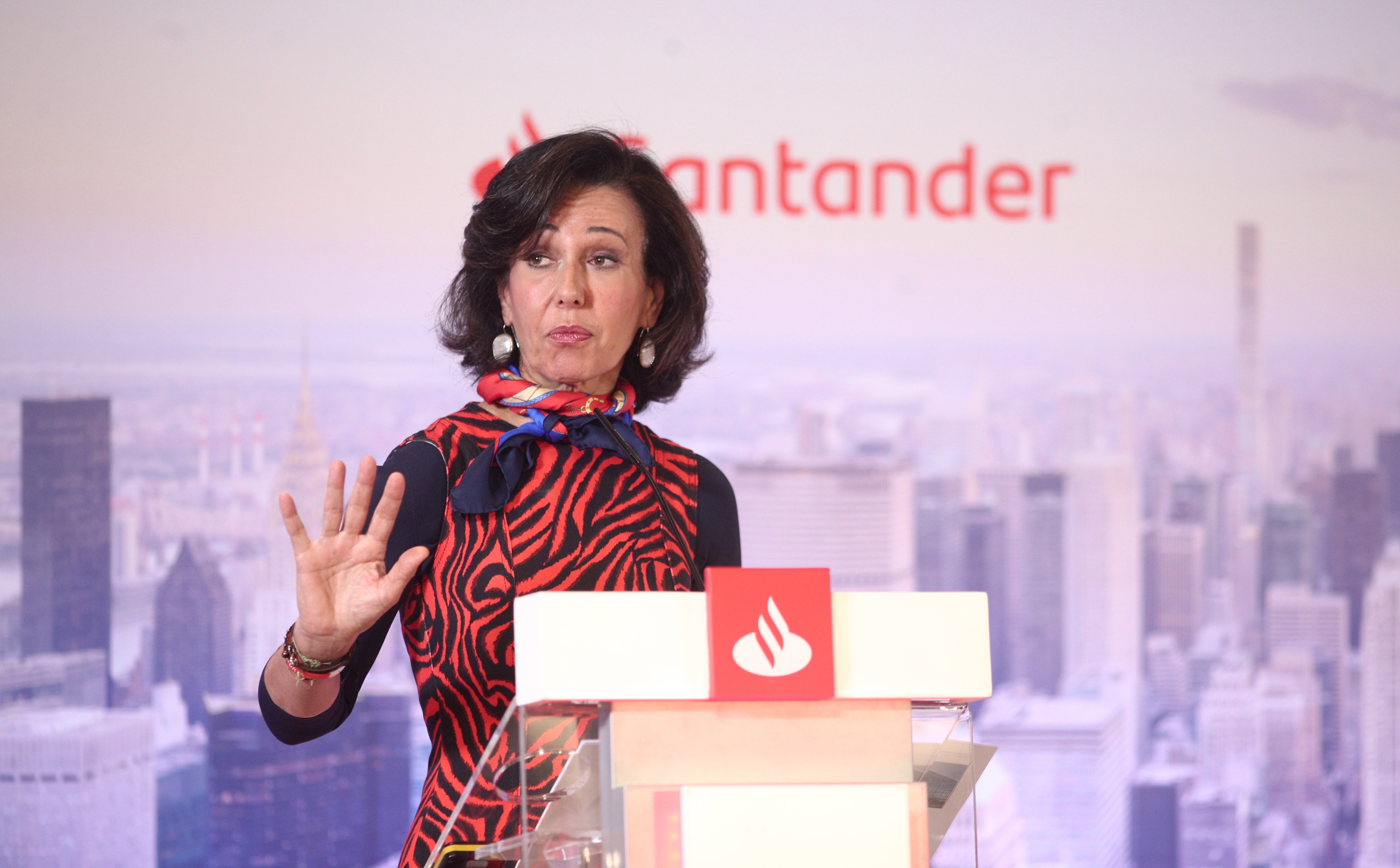 La presidenta del Banco Santander