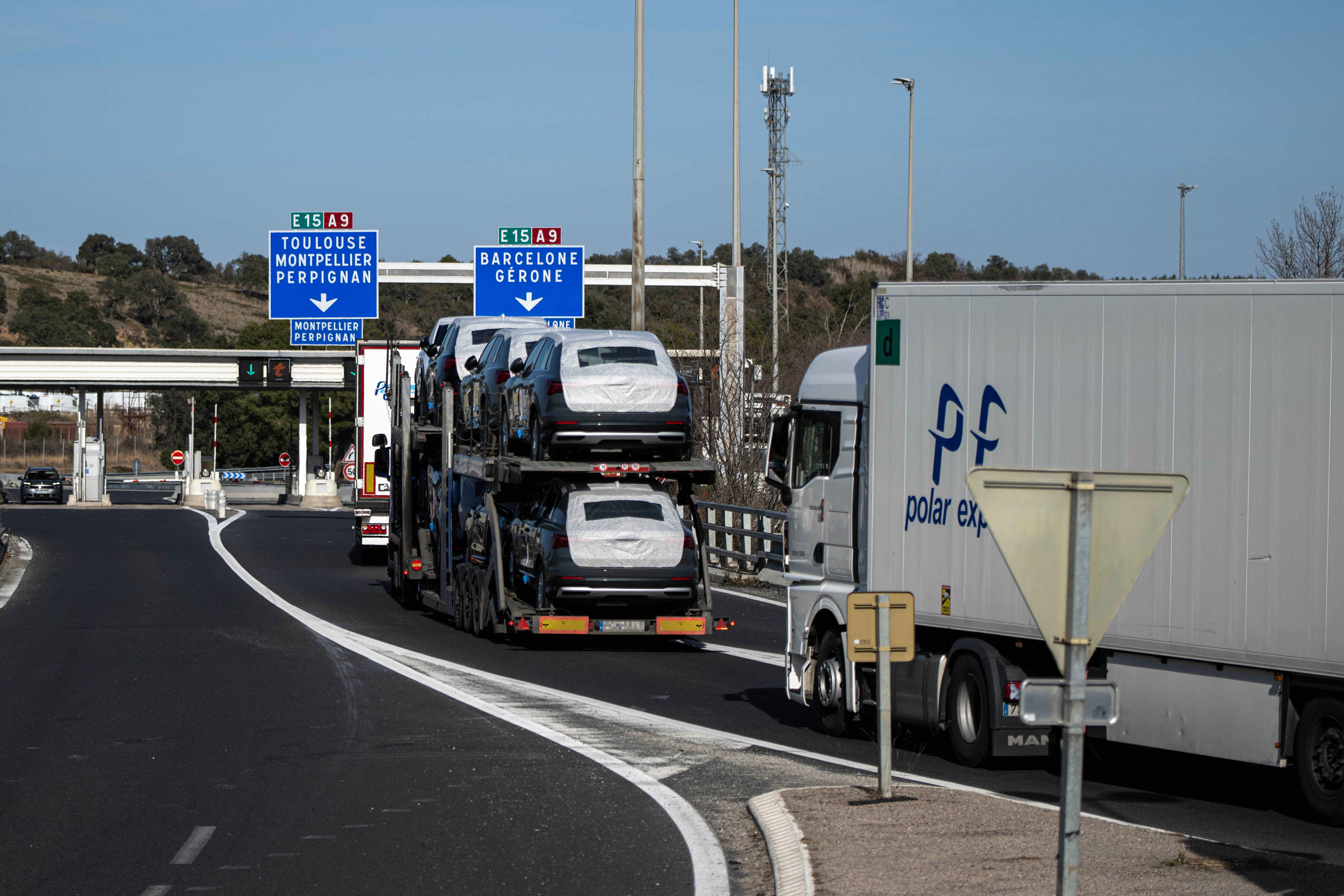 Peaje en la autopista A9 francesa. Europa Press