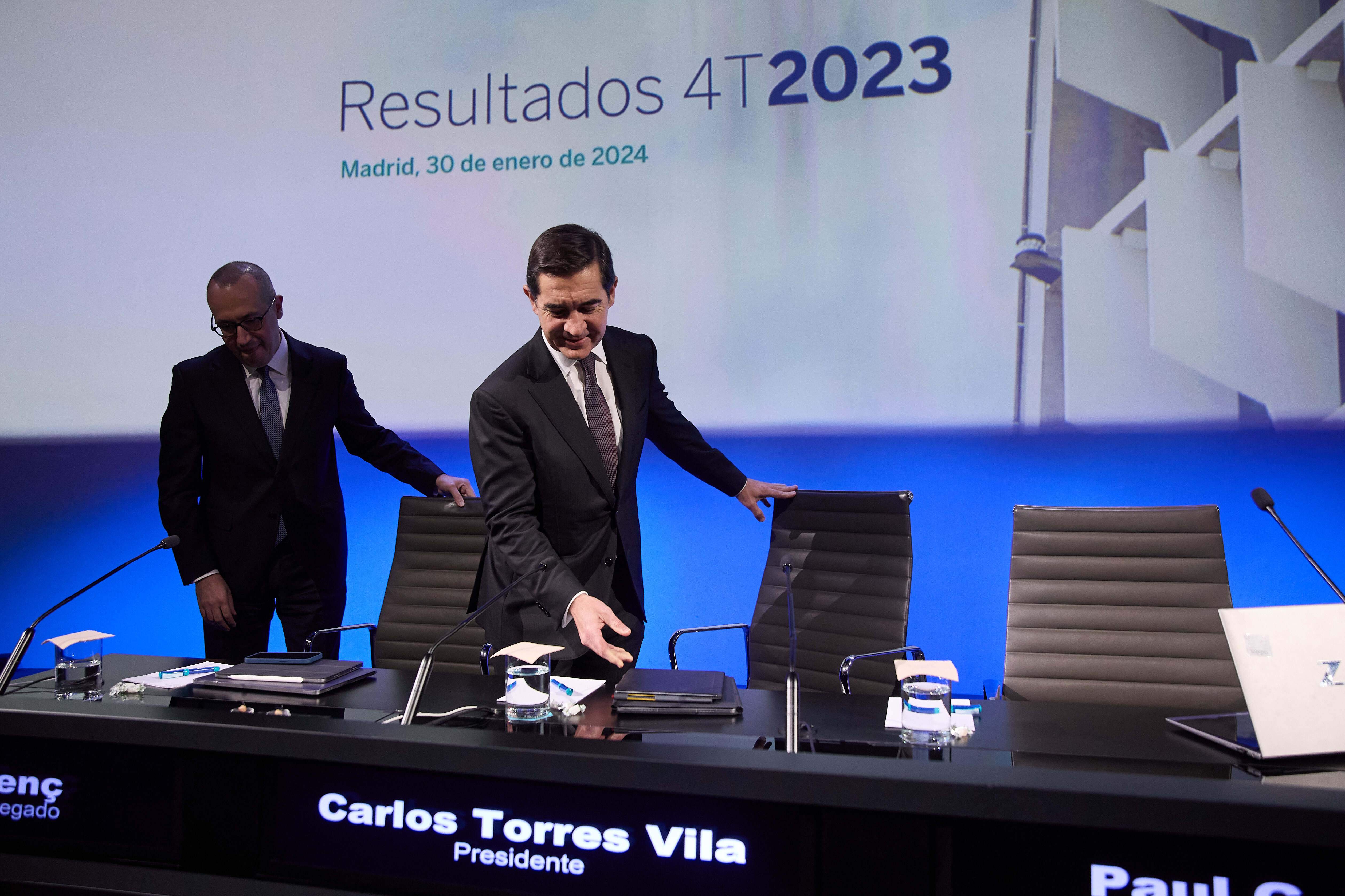 Carlos Torres guanya 7,6 milions com a president de BBVA el 2023