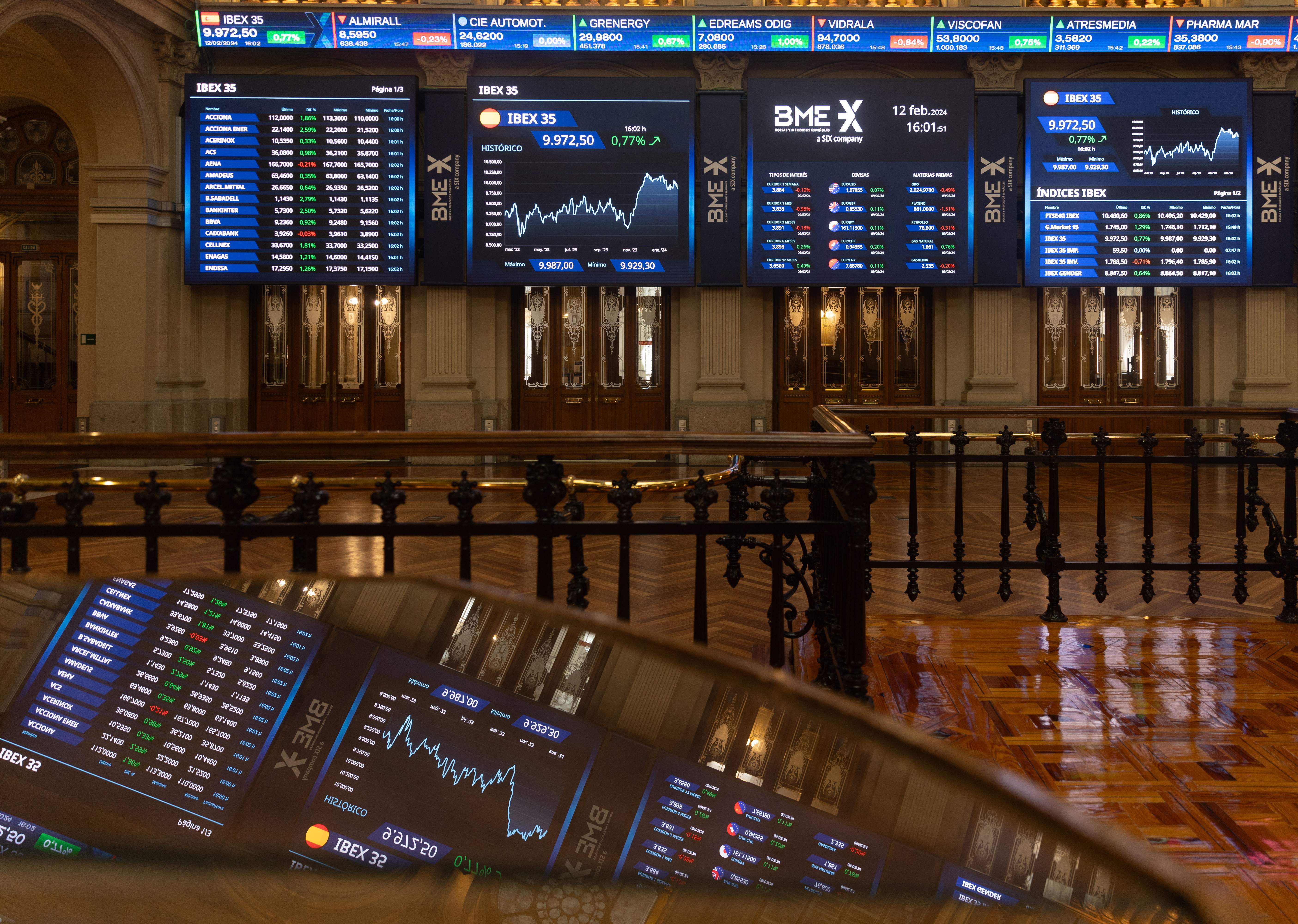 L'Ibex cau un 0,59% arrossegat per Wall Street i la dada d'inflació dels Estats Units