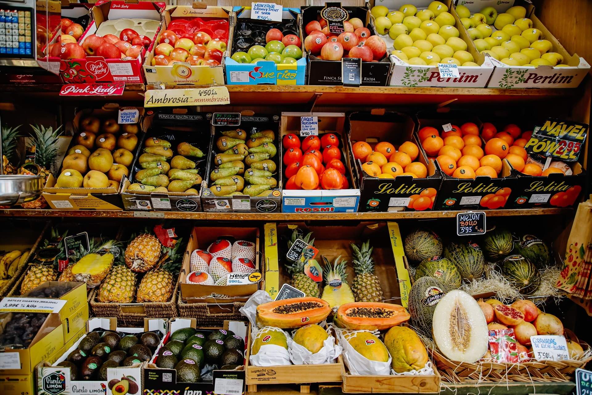 Les exportacions de fruites i hortalisses cauen un 6% en volum, fins als 16.855 milions d'euros