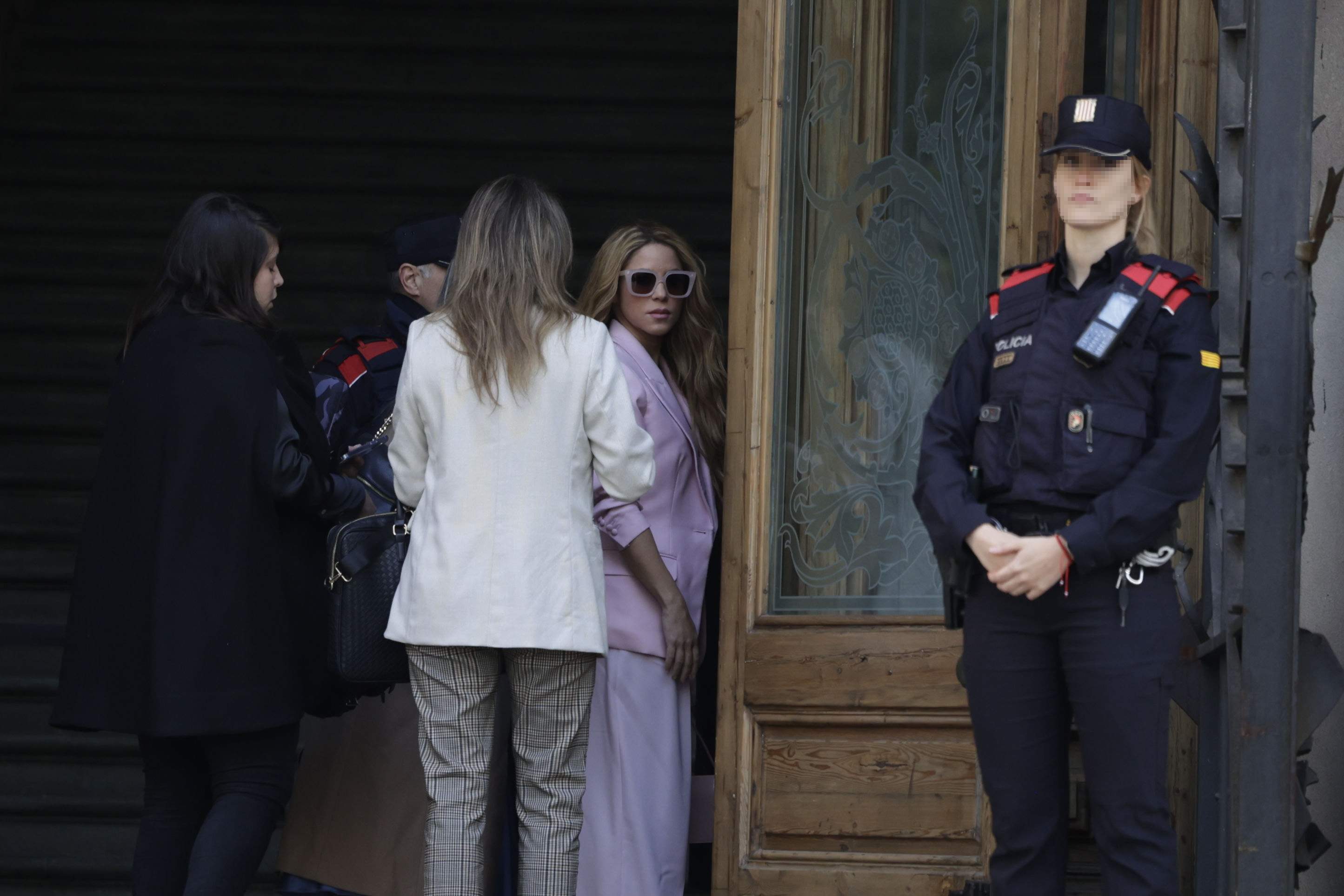 Shakira a su llegada a la Audiencia Nacional. EP