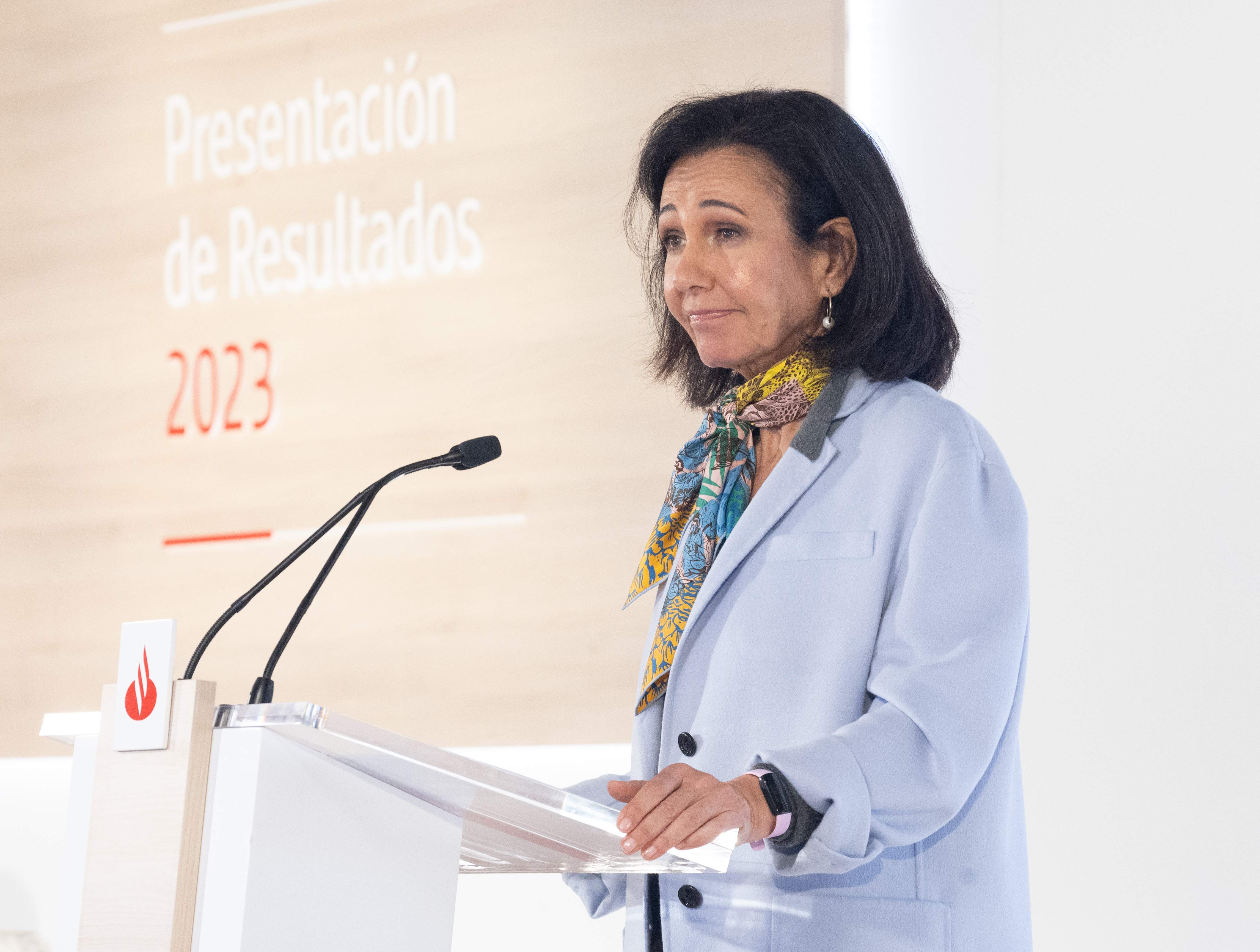 La presidenta del Santander, Ana Botín