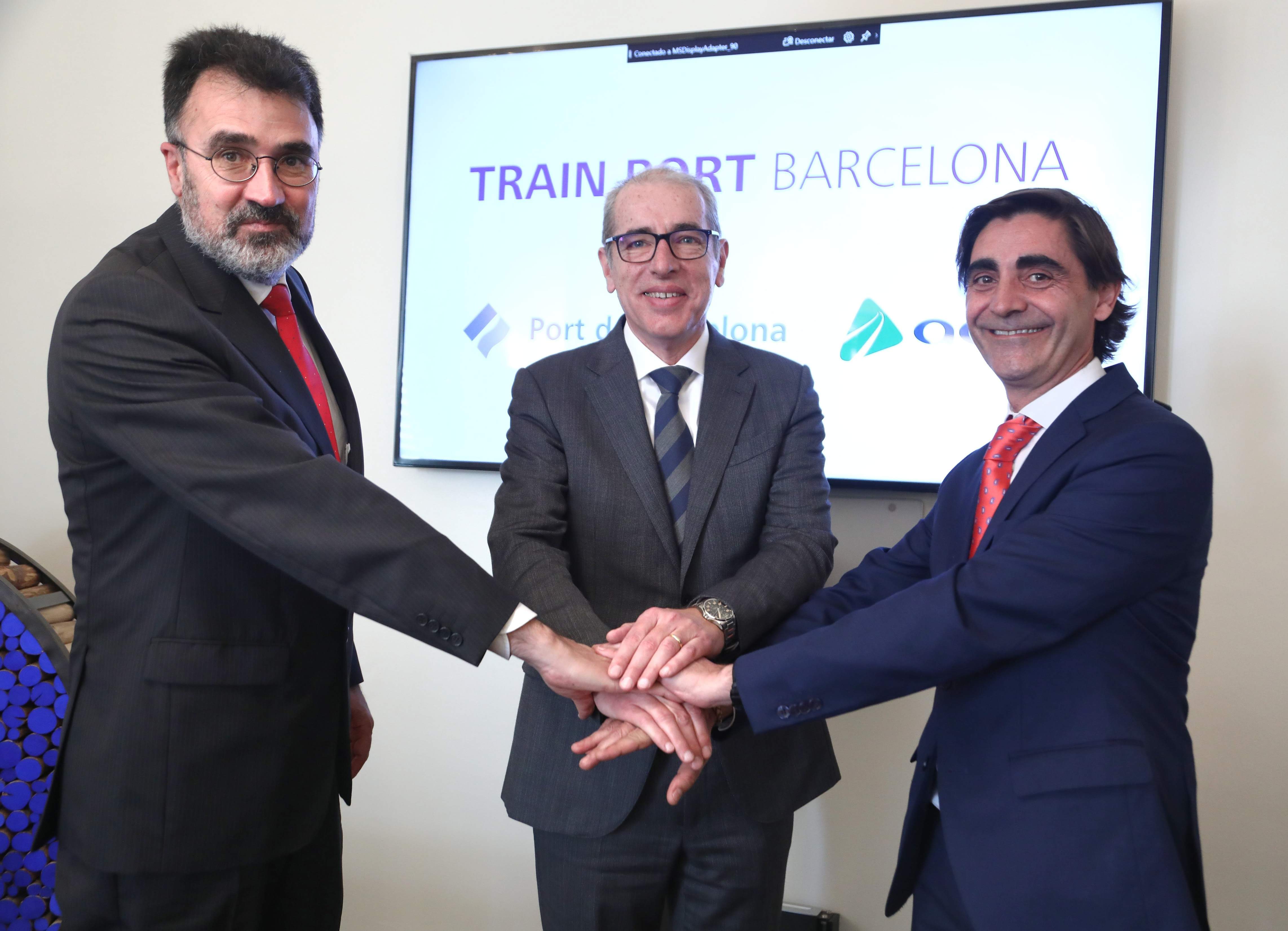 El Puerto de Barcelona y Adif crean una sociedad para el transporte de mercancías