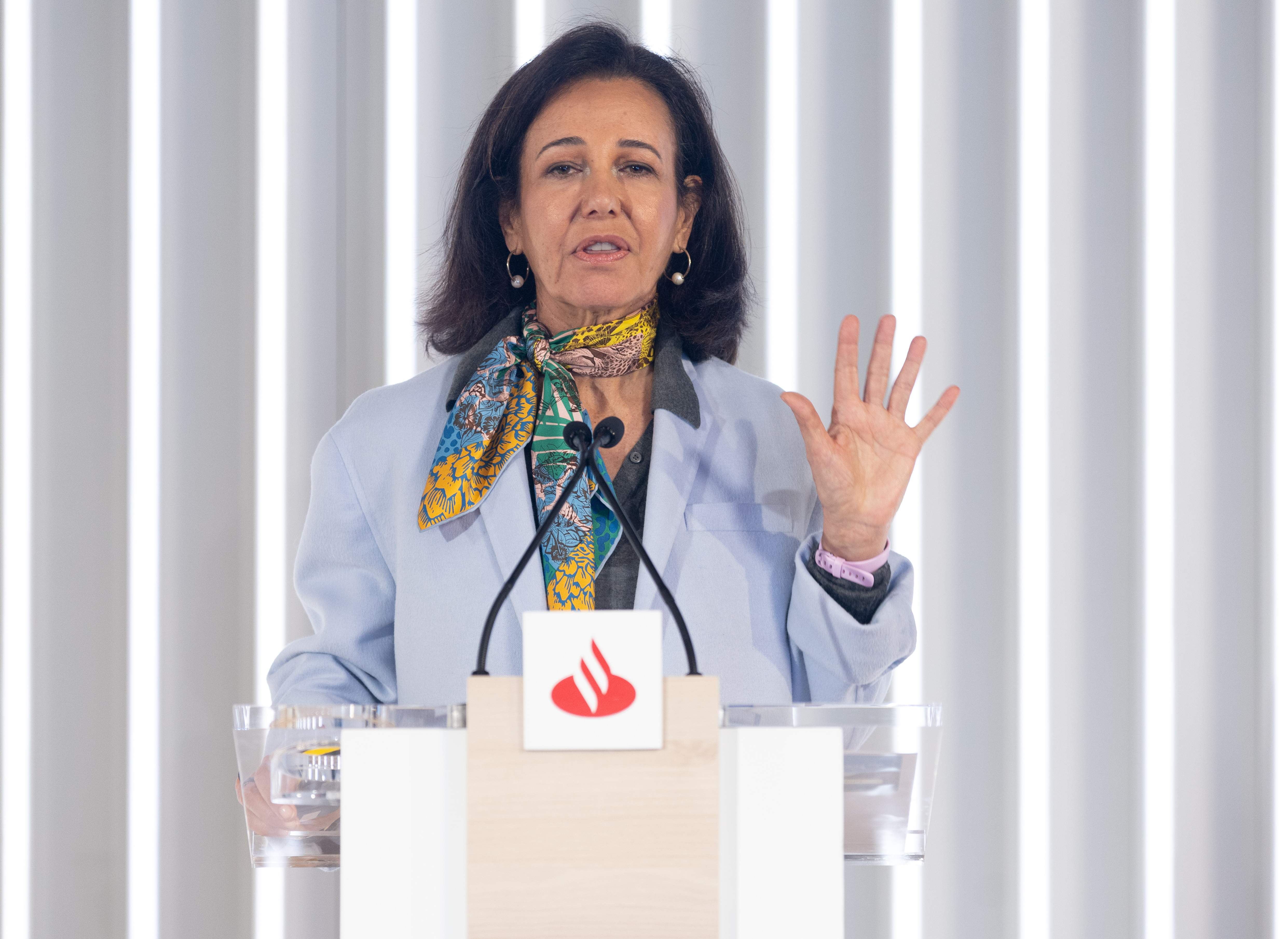 La presidenta del Santander, Ana Botín