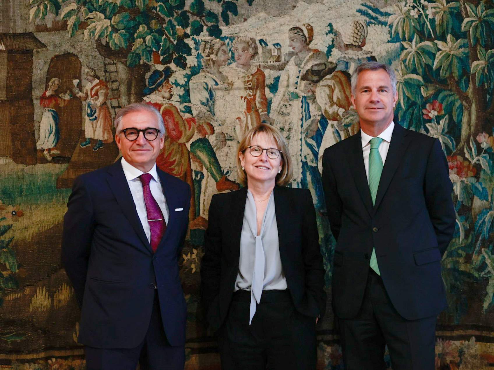 De izquierda a derecha, Luís Hernández de Cabanyes, Maribel Meléndez y David Vila