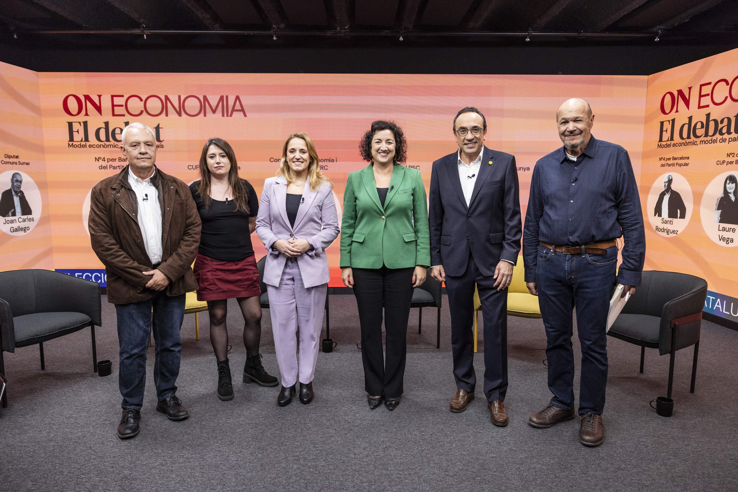  Debat oneconomia foto familia politics romero, gallego, rull, mas, rodriguez, vega / Foto: Carlos Baglietto