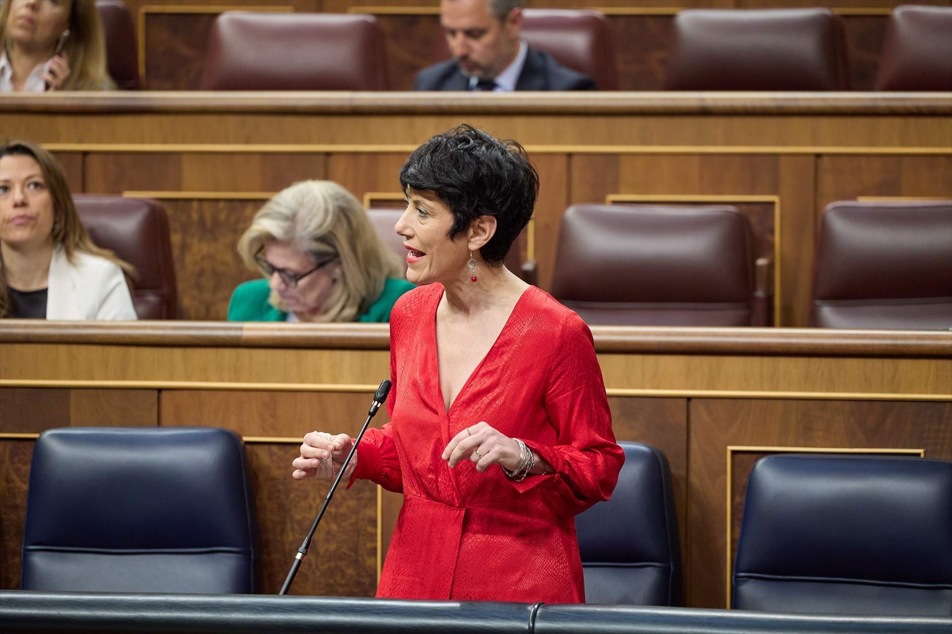 La ministra de Inclusión, Seguridad Social y Migraciones, Elma Saiz/ EP