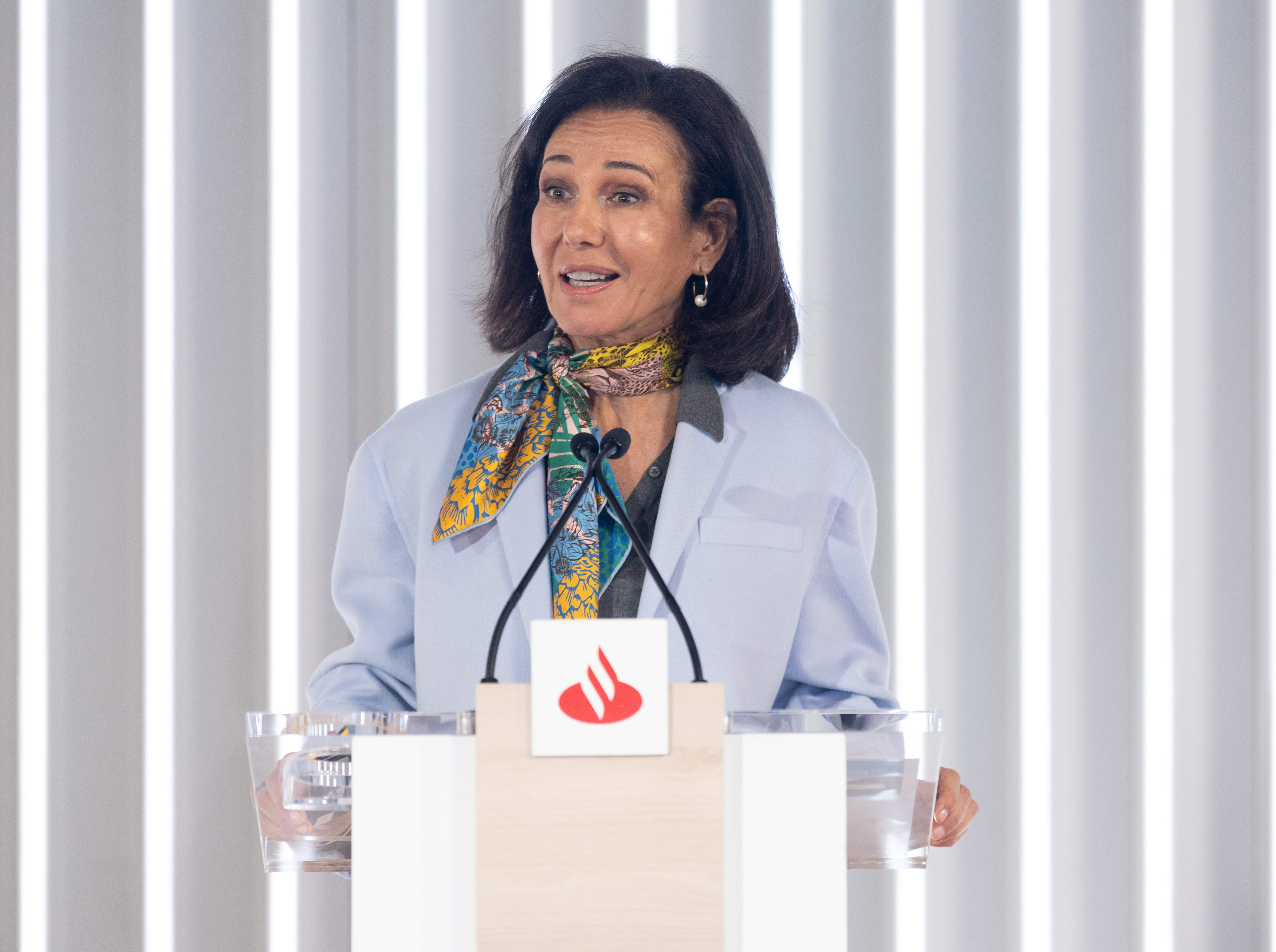 La presidenta del Banco Santander, Ana Botín