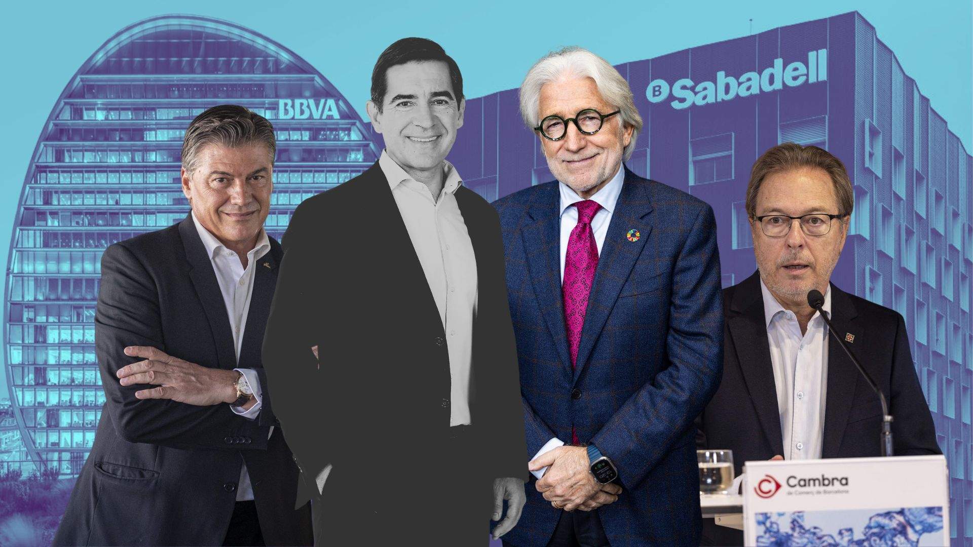 El BBVA es va reunir amb empresaris catalans per defensar la compra del Sabadell