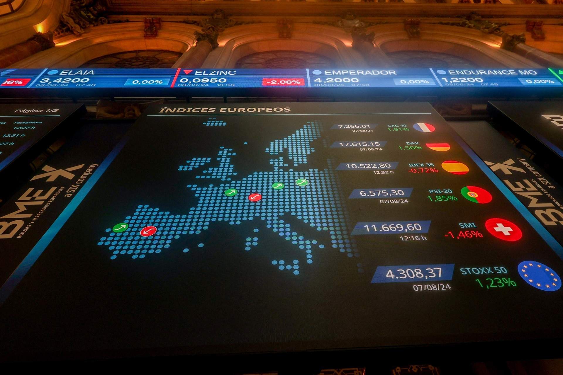 Los bancos tiran del IBEX que anota este jueves una subida del 1,23%