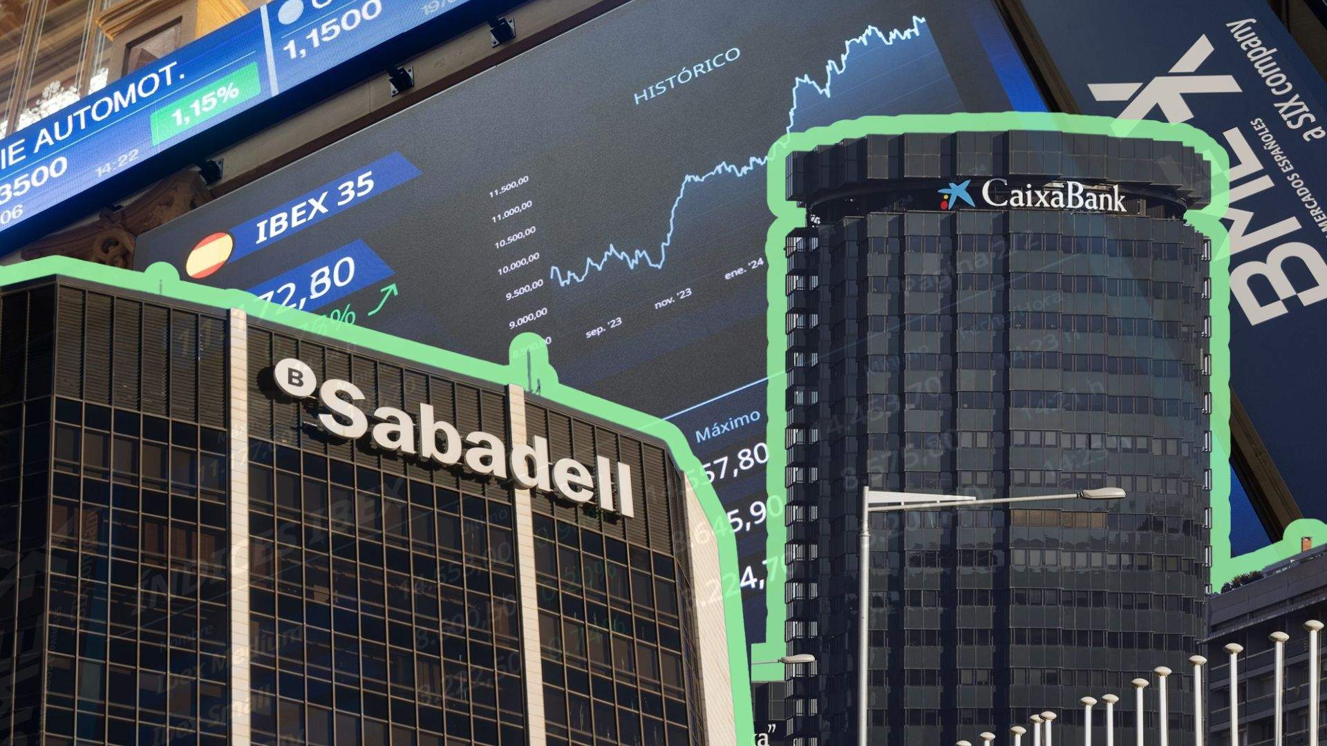 La banca catalana se corona en bolsa: Sabadell y CaixaBank, los más rentables en 2024