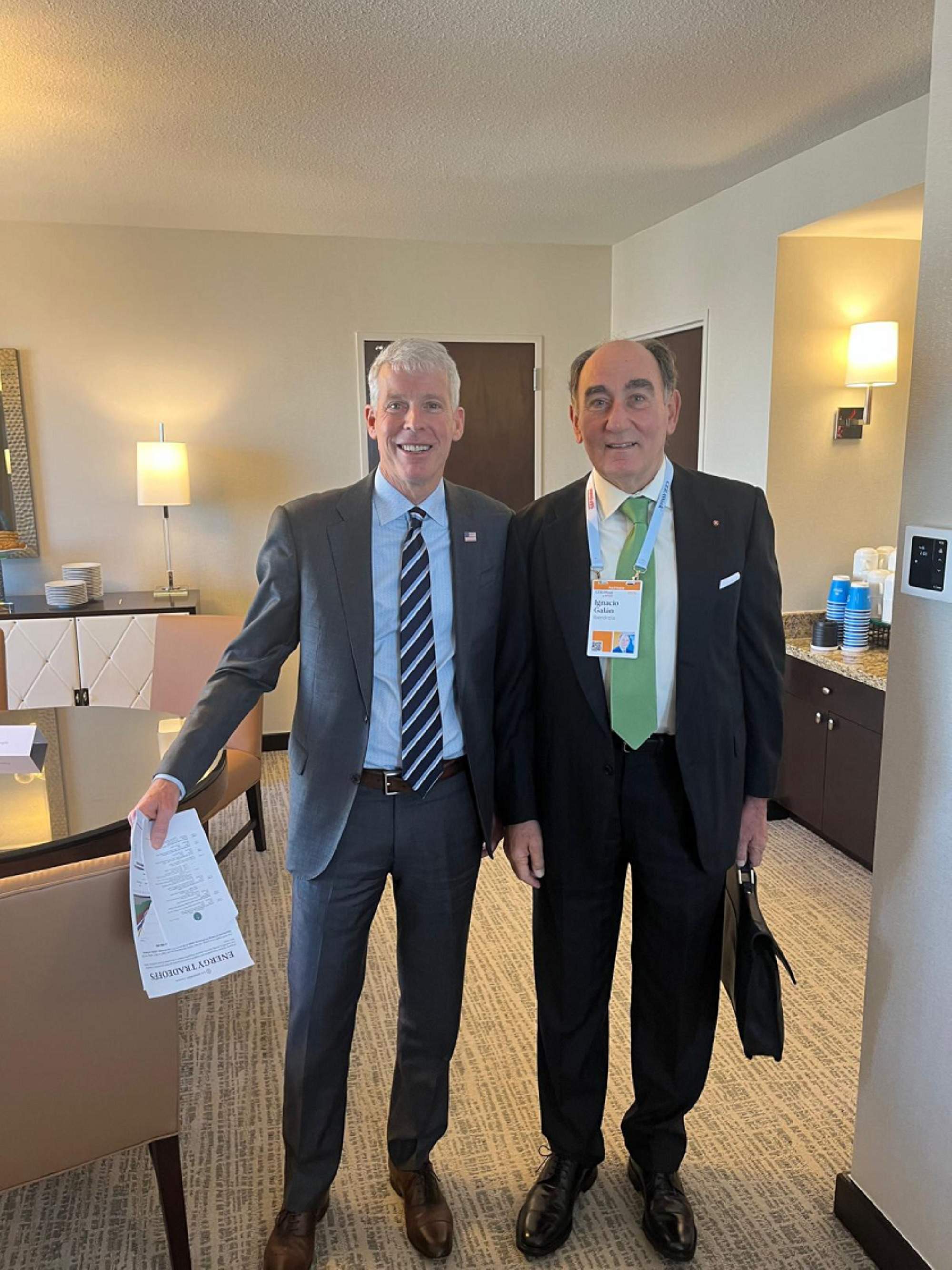 Presidente de Iberdrola y el Secretario de Energía de EEUU
