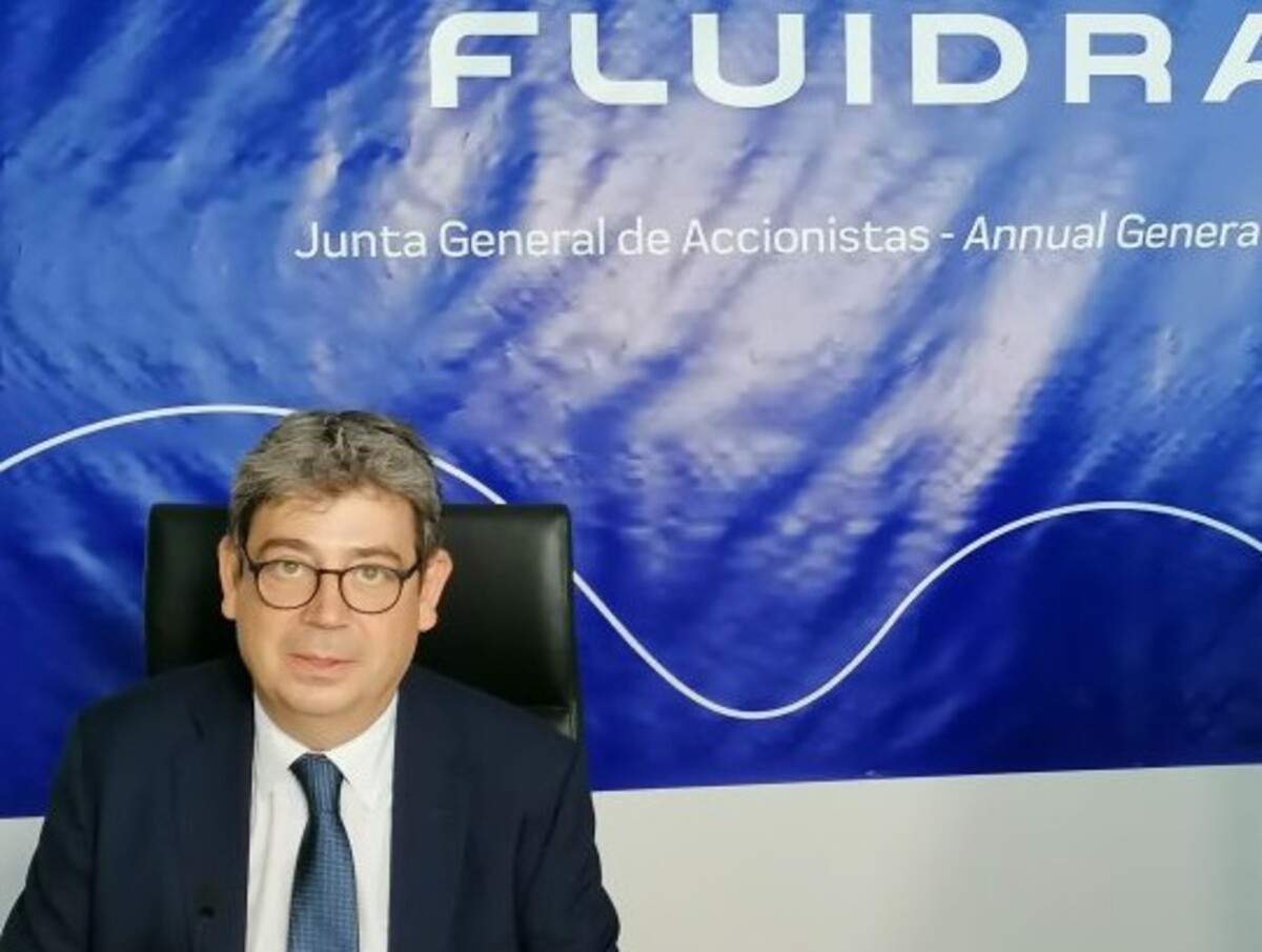 El presidente de Fluidra, Eloi Planes, en una de las últimas juntas de accionistas del grupo.