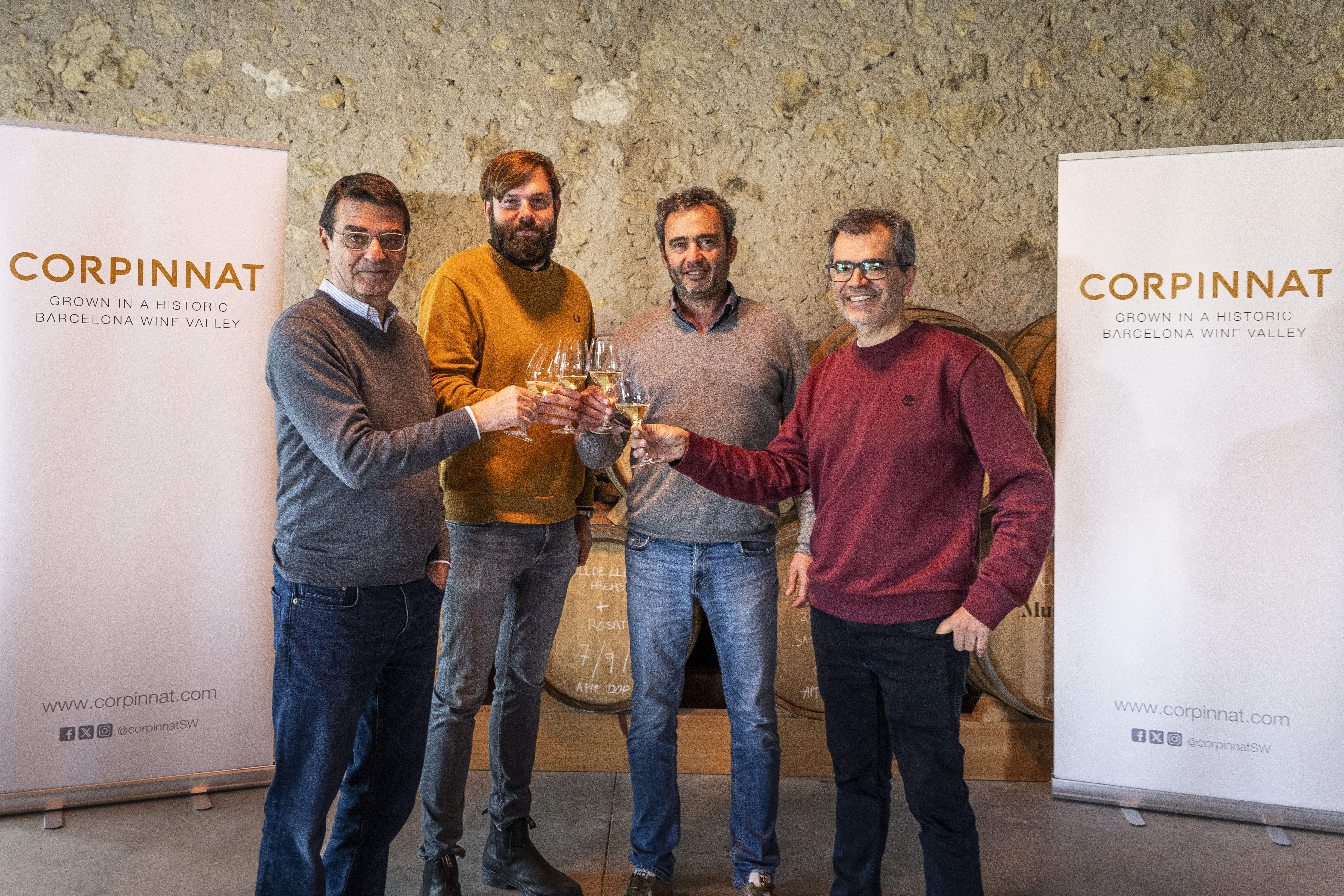 Relleu a la junta de Corpinnat. Llopart, nou president; i Gramona, vicepresident; amb Toni Mata i Xavier Nadal, càrrecs sortints (1)