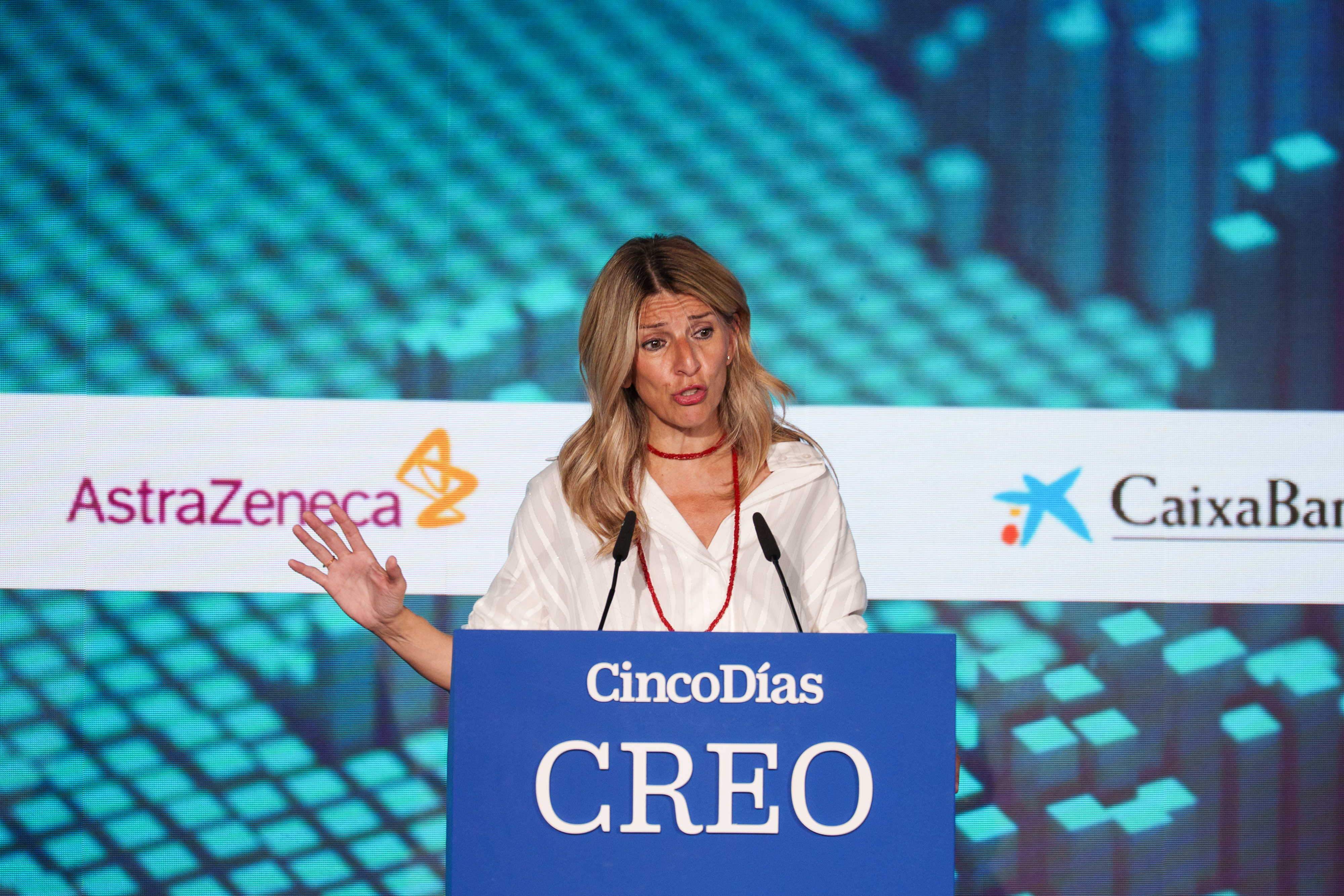 EuropaPress 6757568 vicepresidenta segunda ministra trabajo economia social yolanda diaz