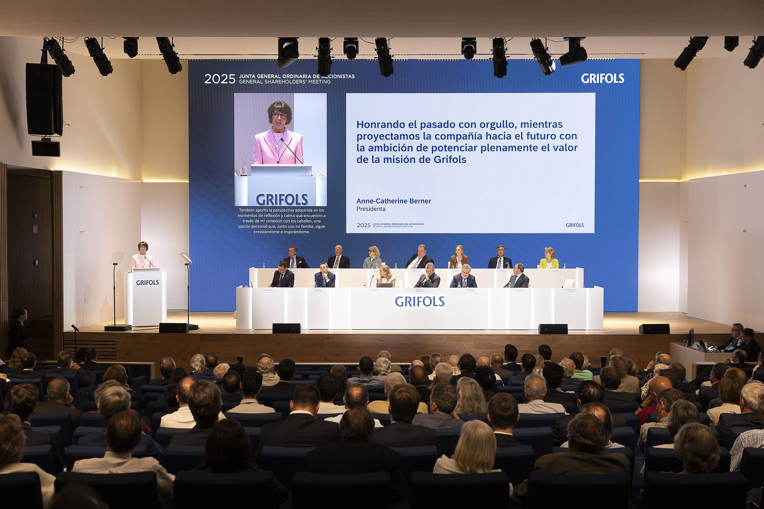 Grifols promete "disciplina" a la junta para generar valor y retribuir al accionista