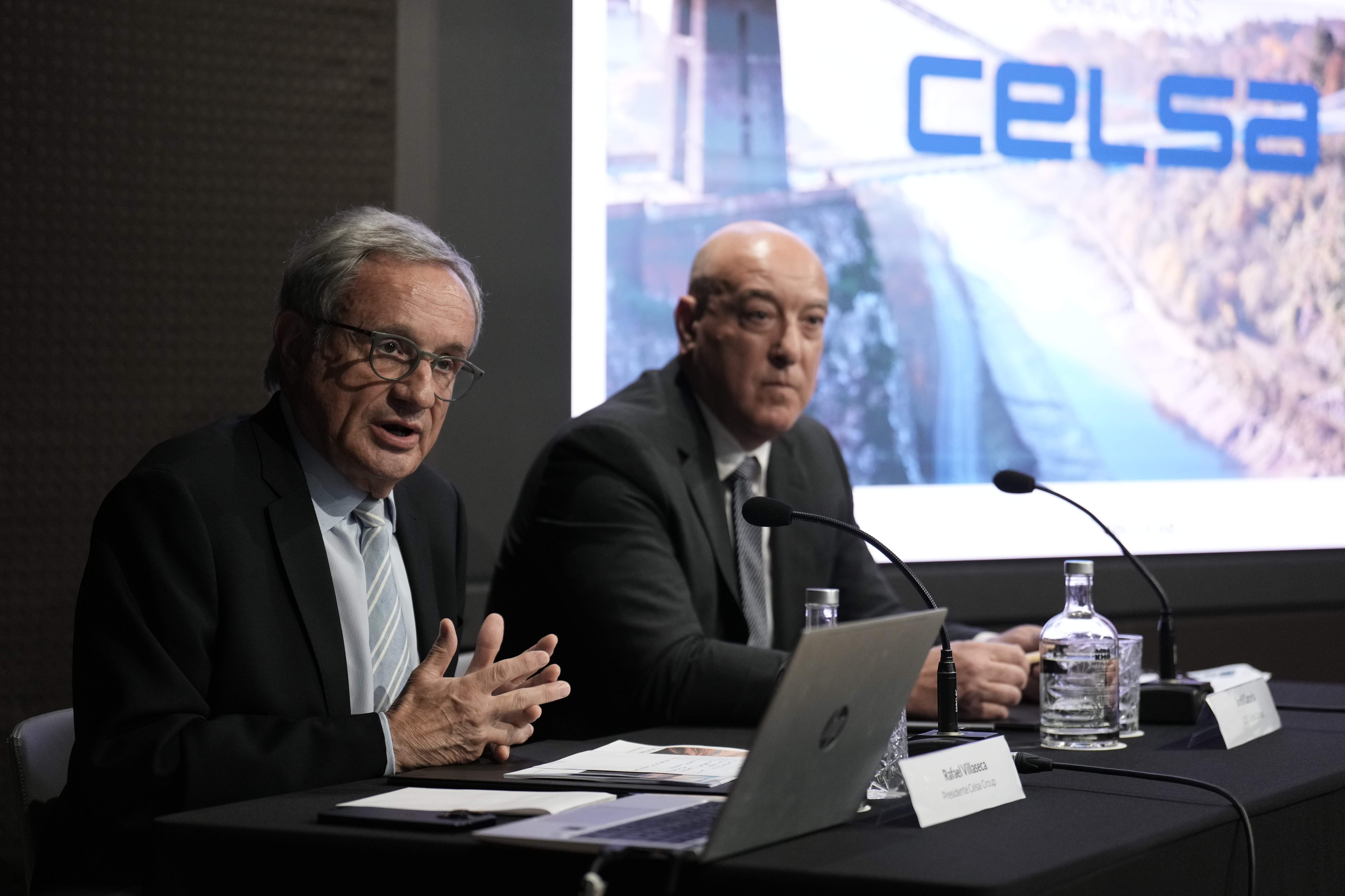 El presidente de Celsa, Rafael Villaseca, con el consejero delegado del grupo, Jordi Cazorla.