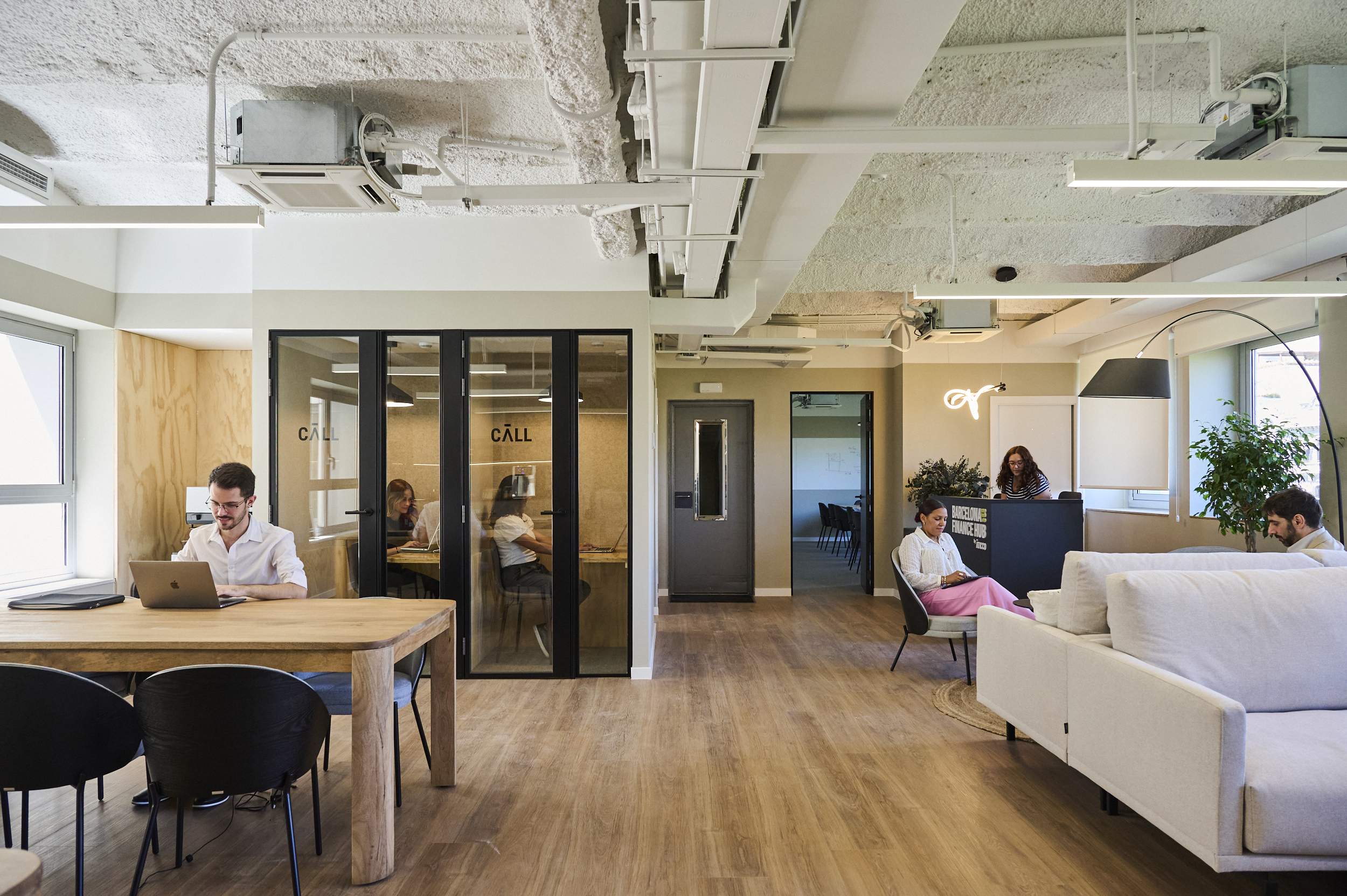 Instalaciones del Barcelona Finance Hub, en Barcelona