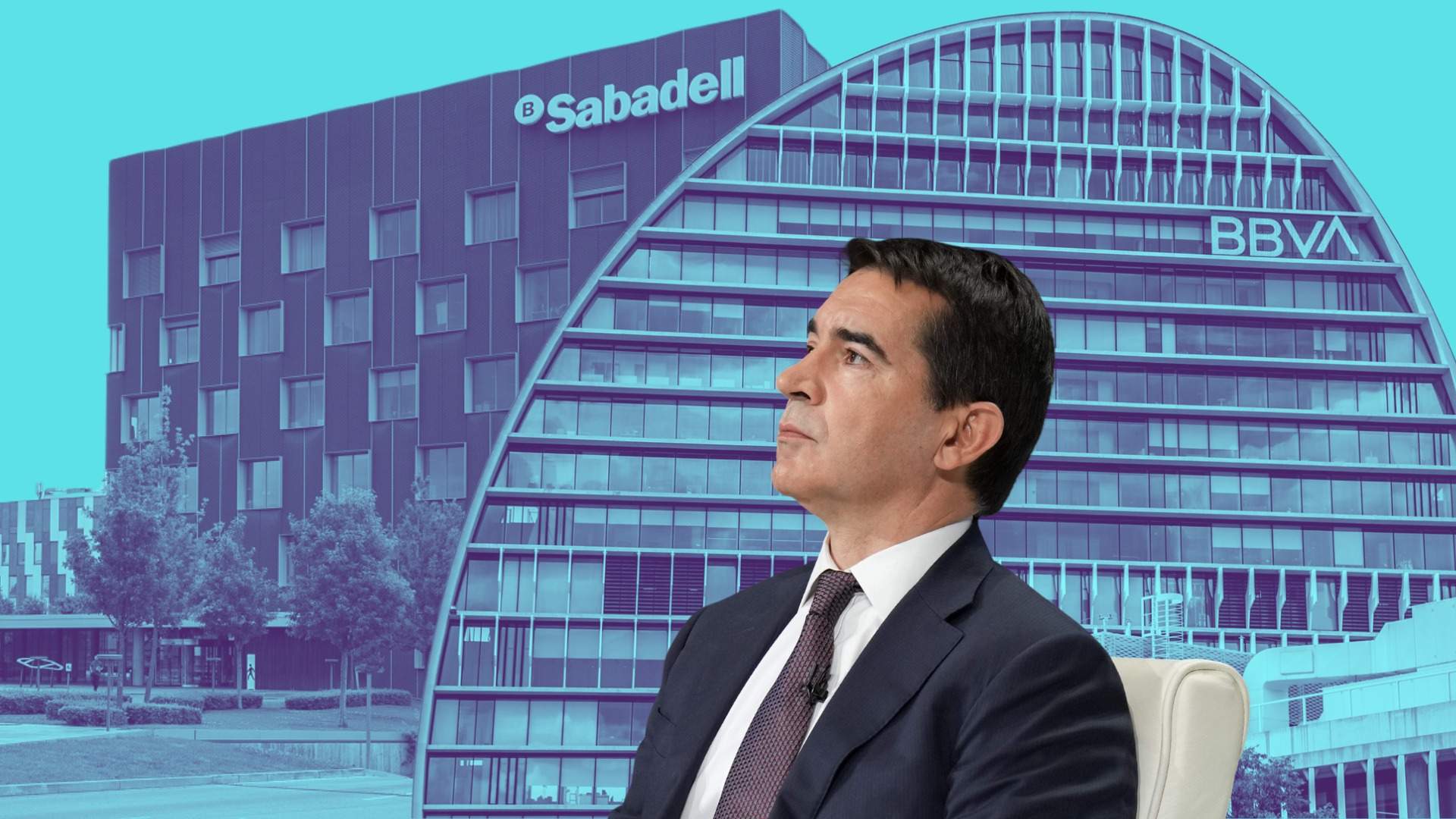 El BBVA reduce las sinergias con el Sabadell a 300 millones, un tercio de lo previsto