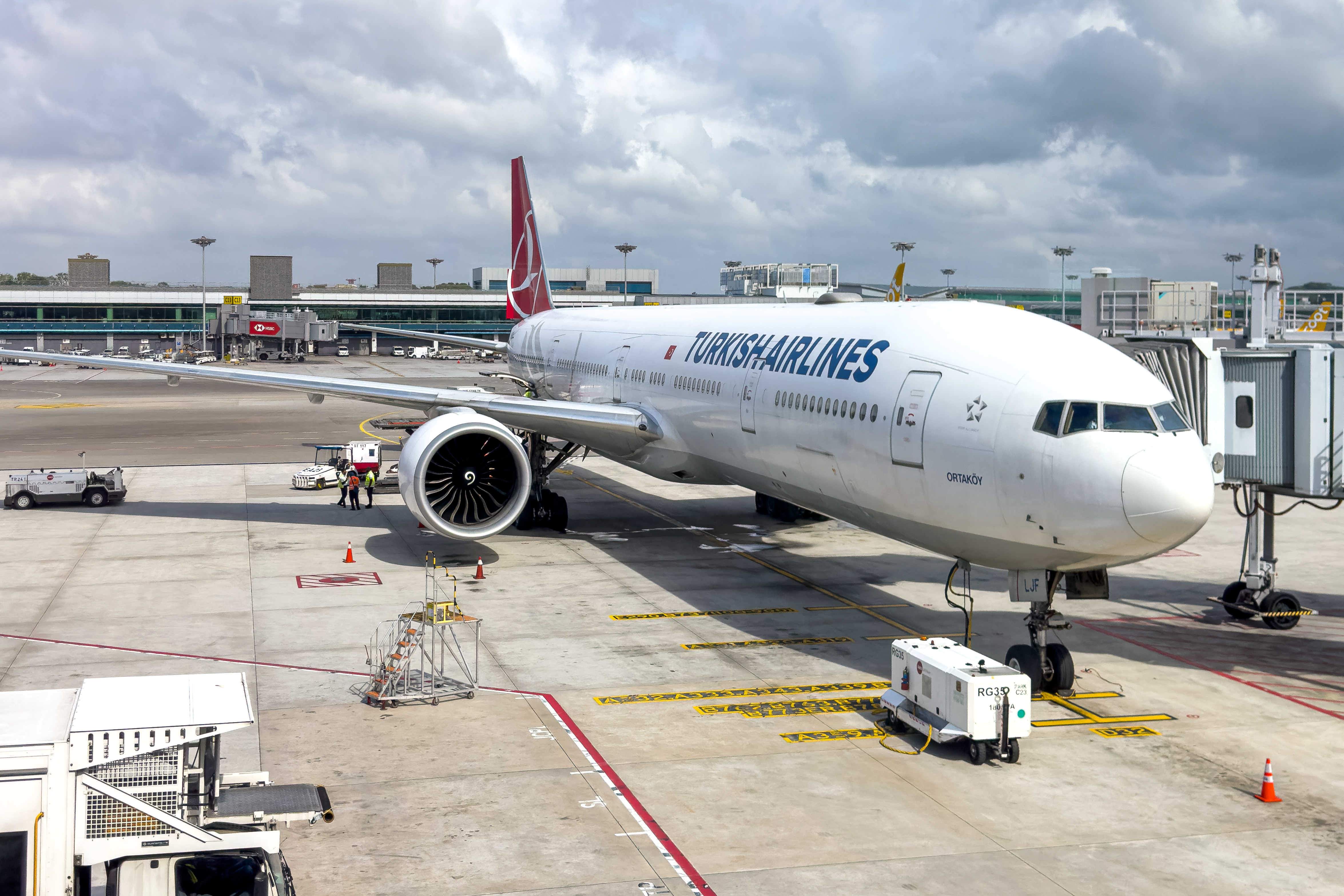 Imagen de archivo de un avión de Turkish Airlines