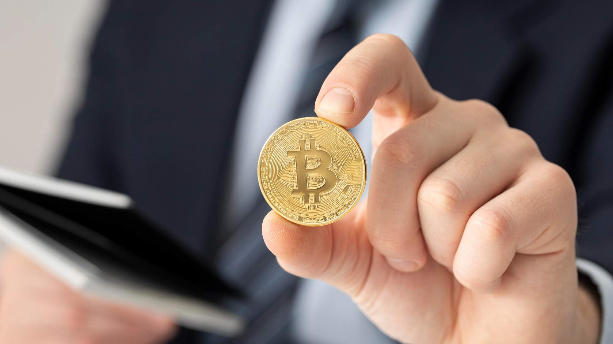 Imatge d'arxiu d'un bitcoin