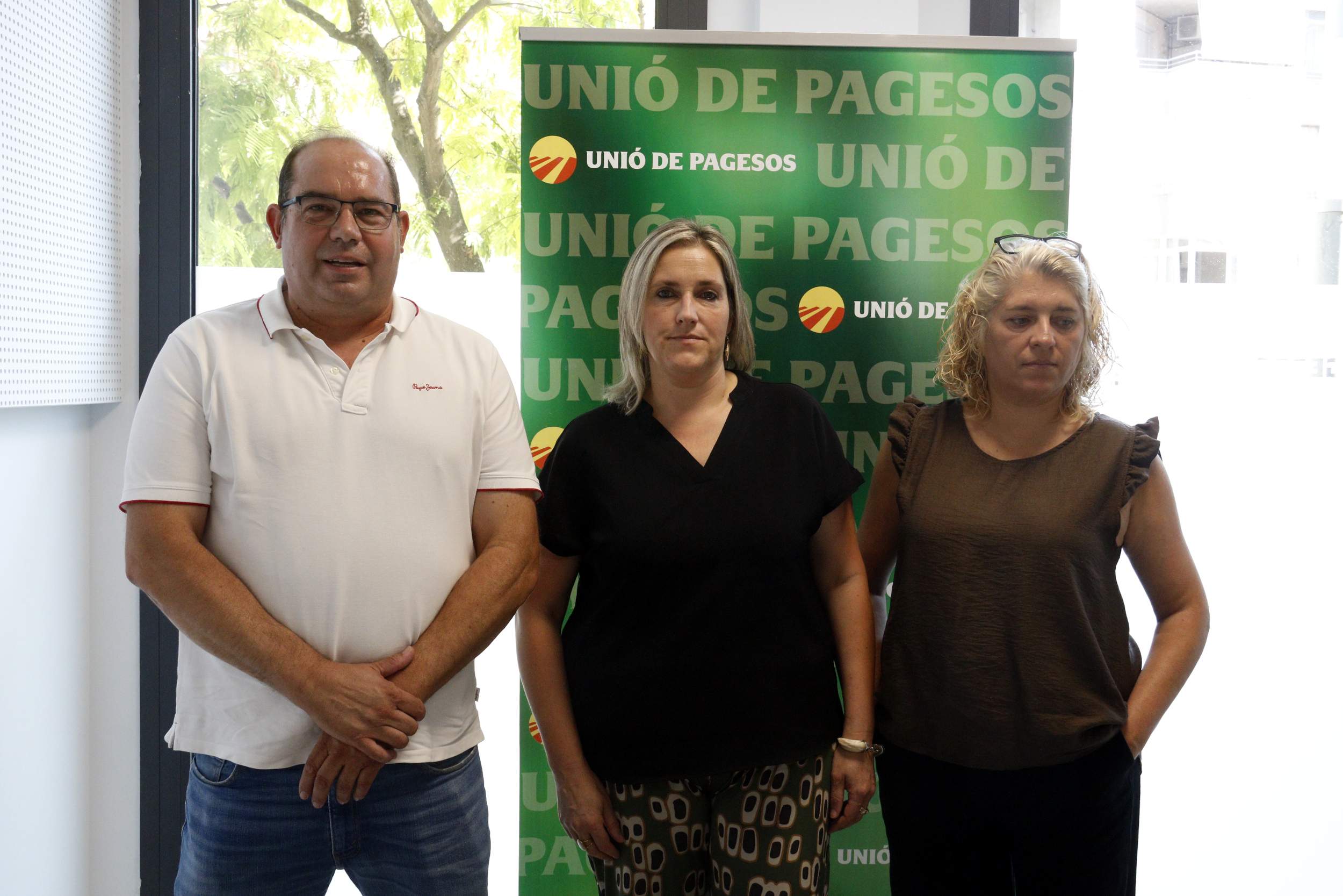 Imatge dels representants d'Unió de Pagesos a Lleida