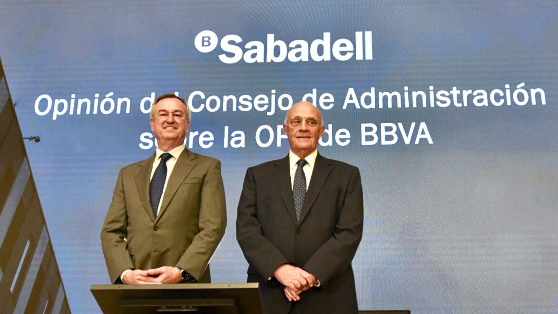 El Sabadell defiende que "o sube la oferta del BBVA, o la opa ha nacido muerta"