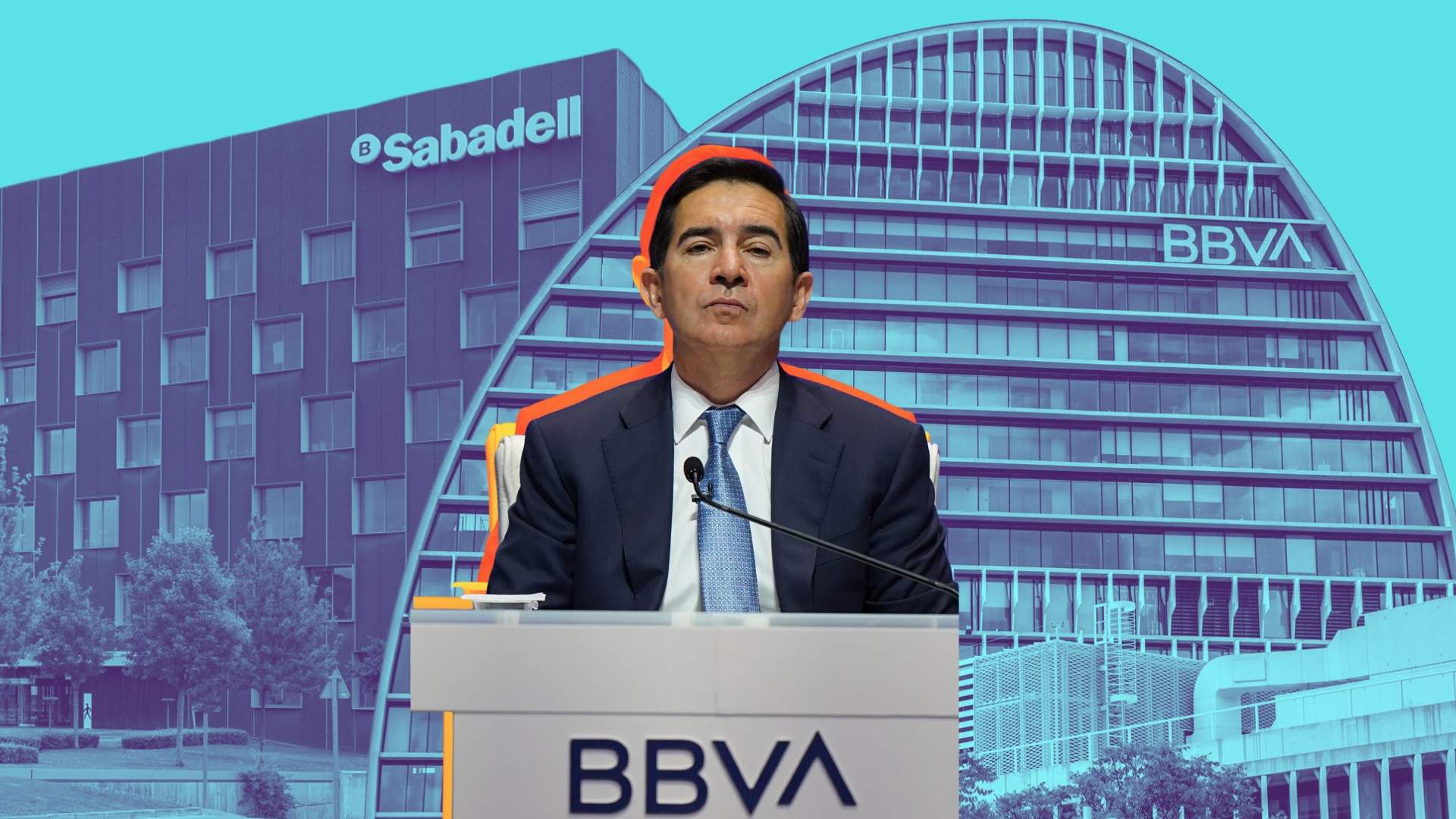 Accionistas e inversores acorralan al BBVA para que mejore la oferta por el Sabadell
