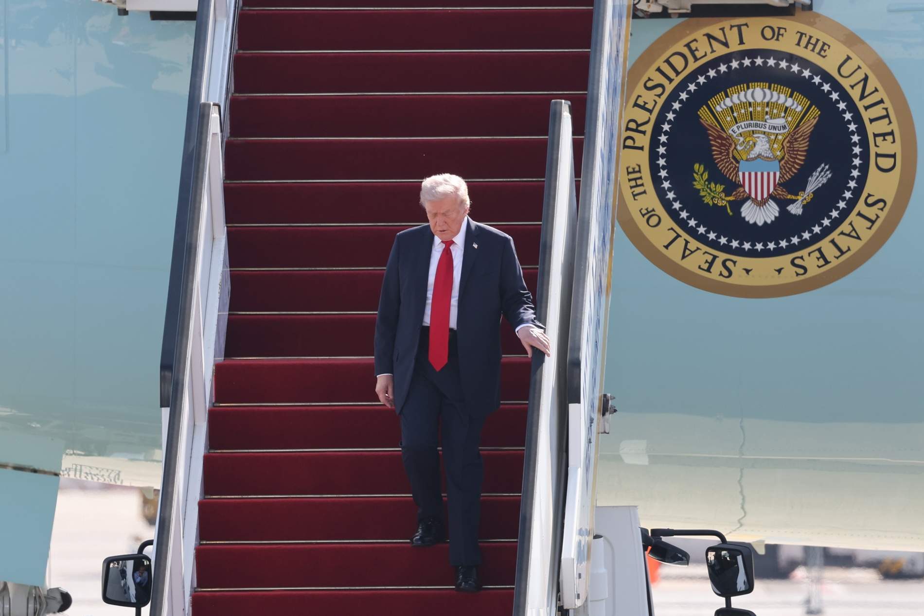 Donald Trump aterra a Tel Aviv Foto EFE