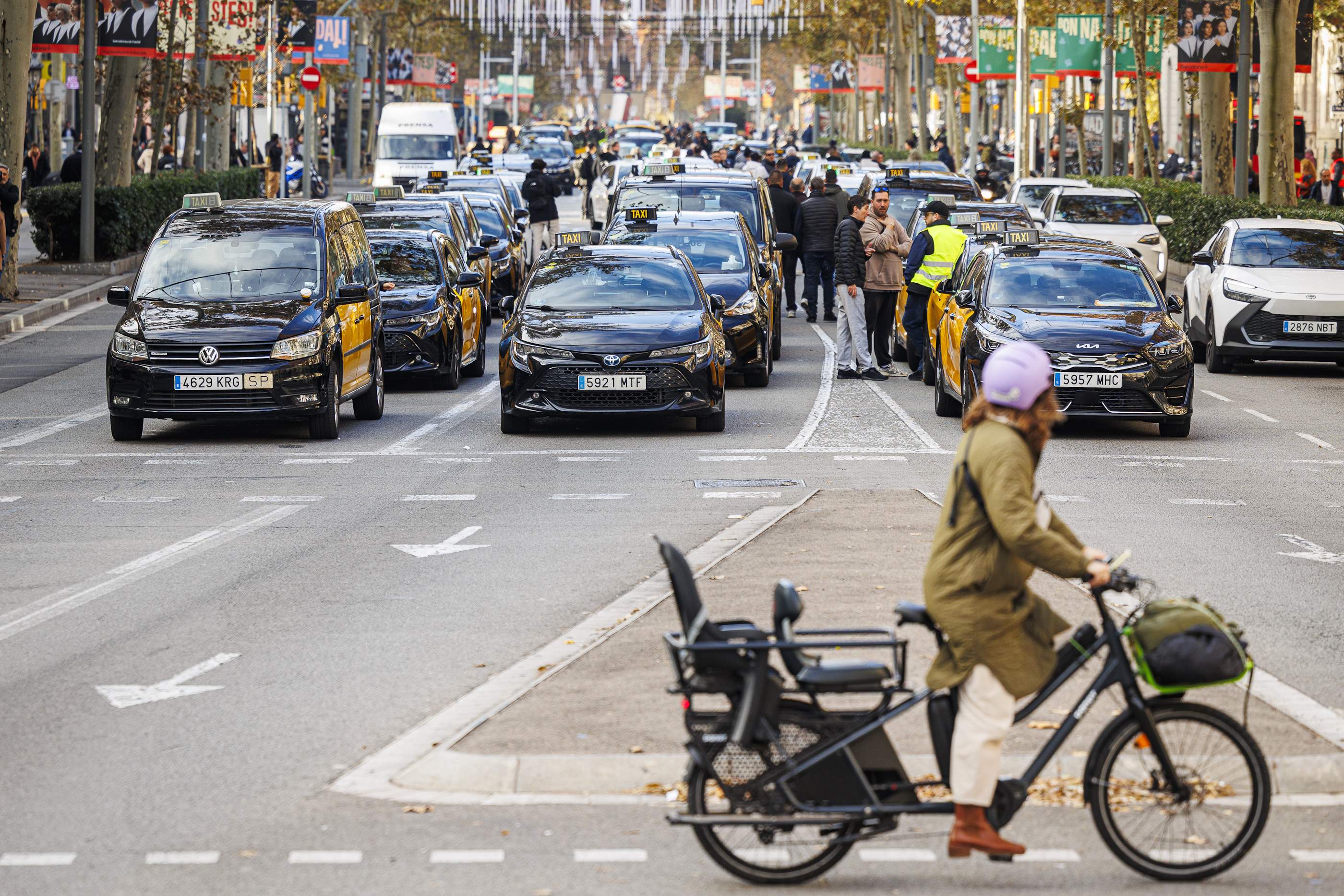 Protesta taxistes Barcelona Catalunya Elite Taxi (9)