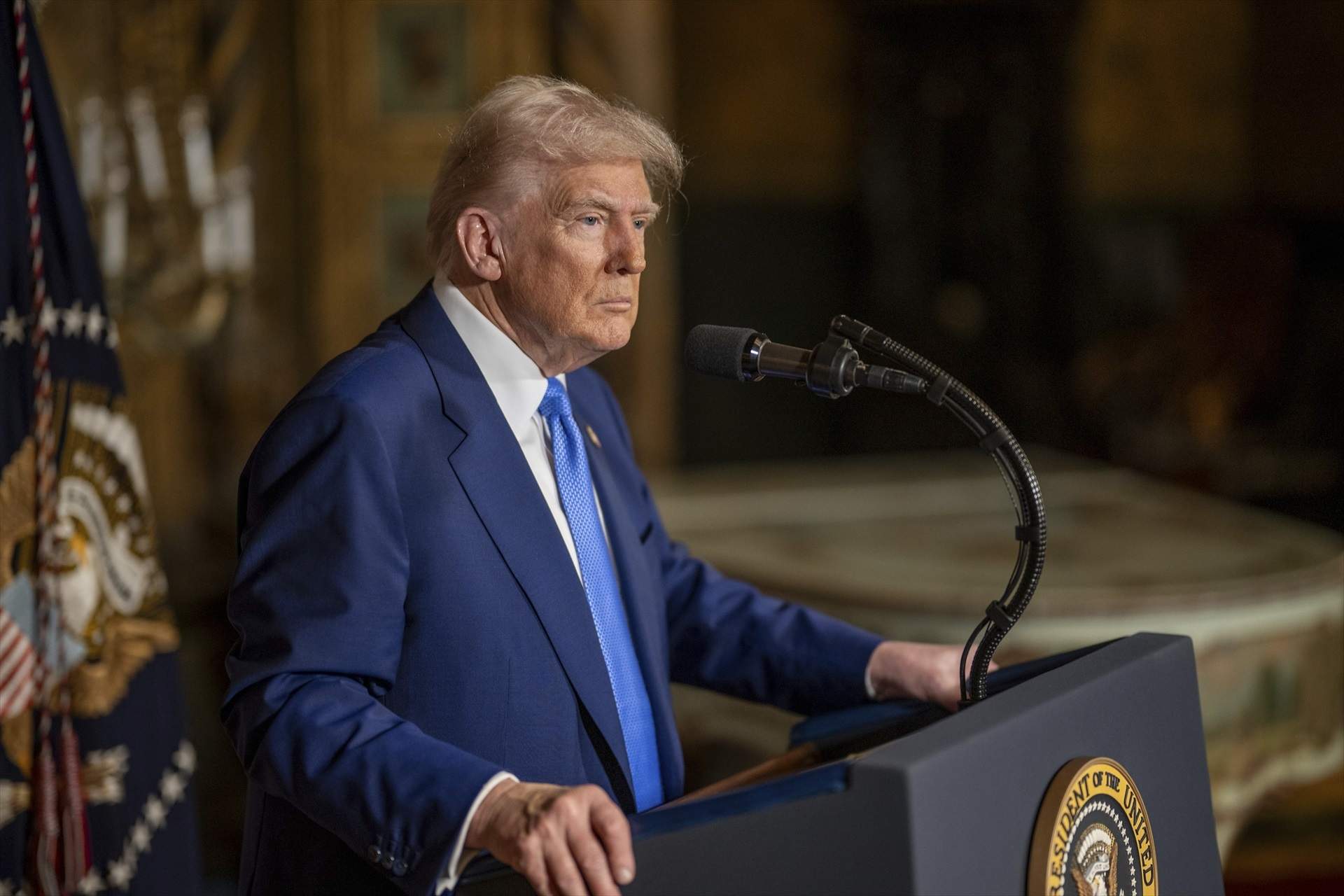 EuropaPress 6530660 february 18 2025 palm beach fl united states us president donald trump