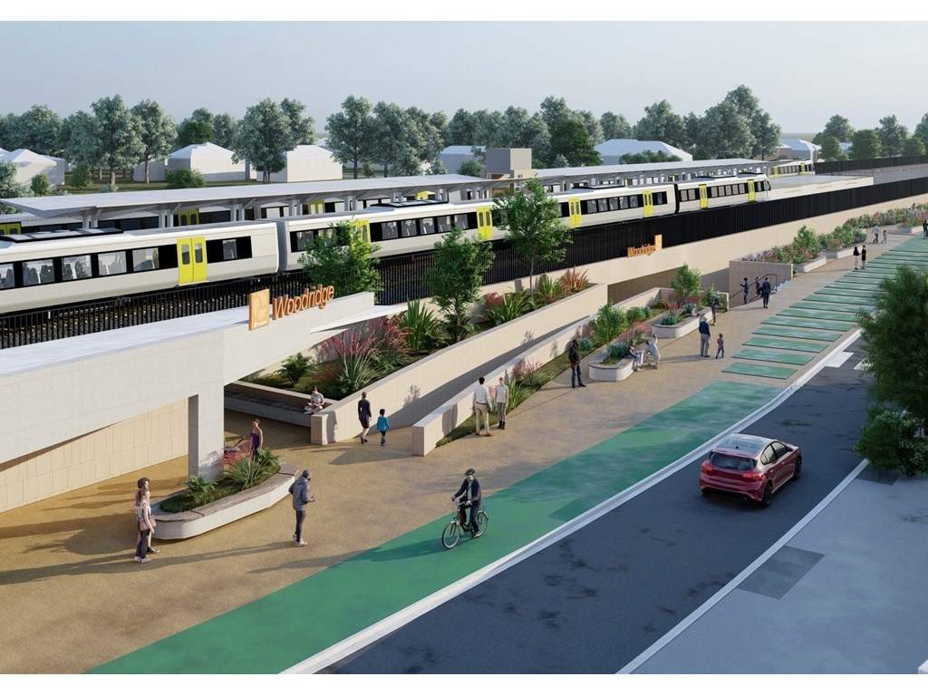 Imagen virtual del proyecto para la nueva línea ferroviaria de Queensland (Australia)