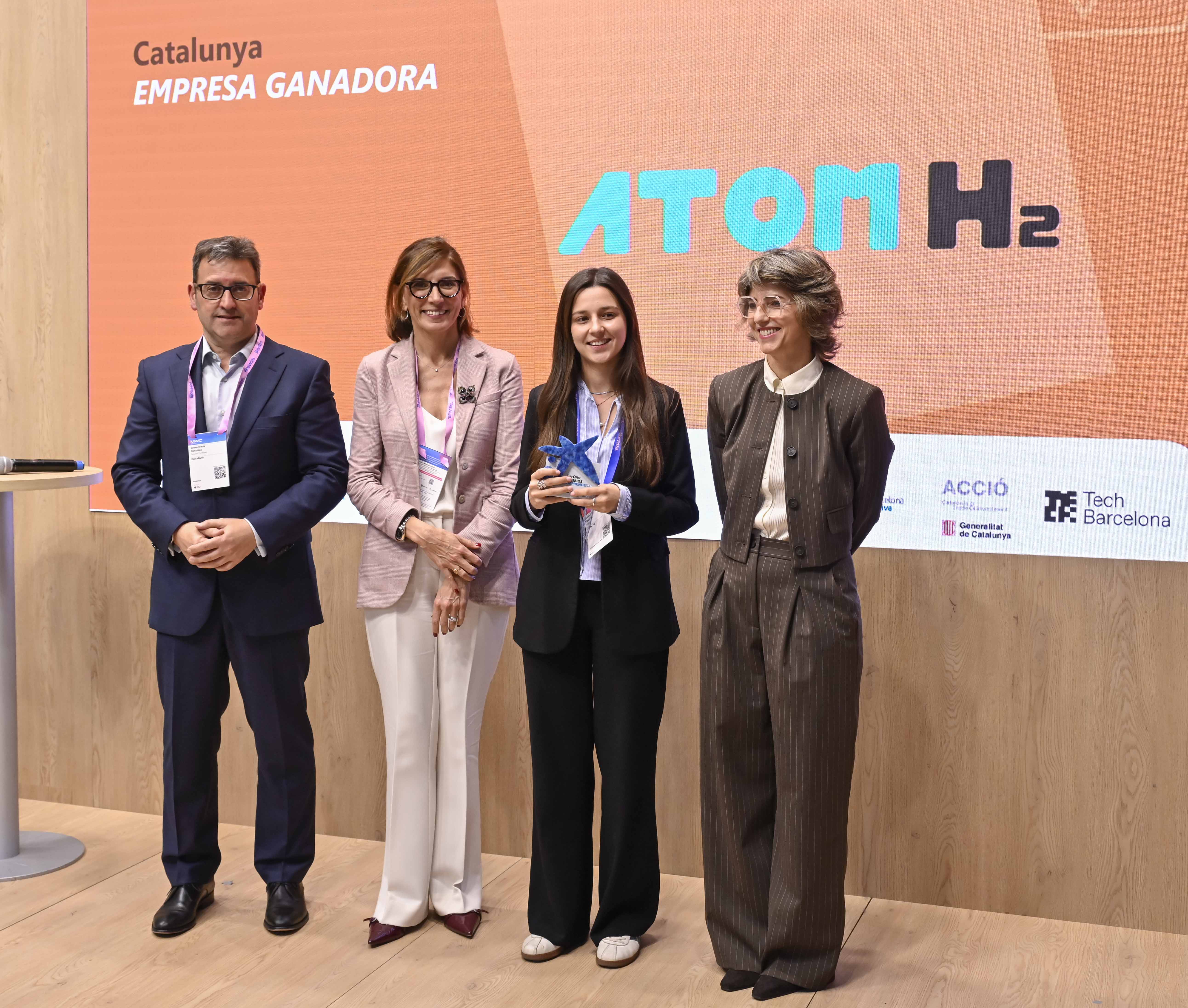 Atom H2 guanya el premi d'emprenedoria de CaixaBank