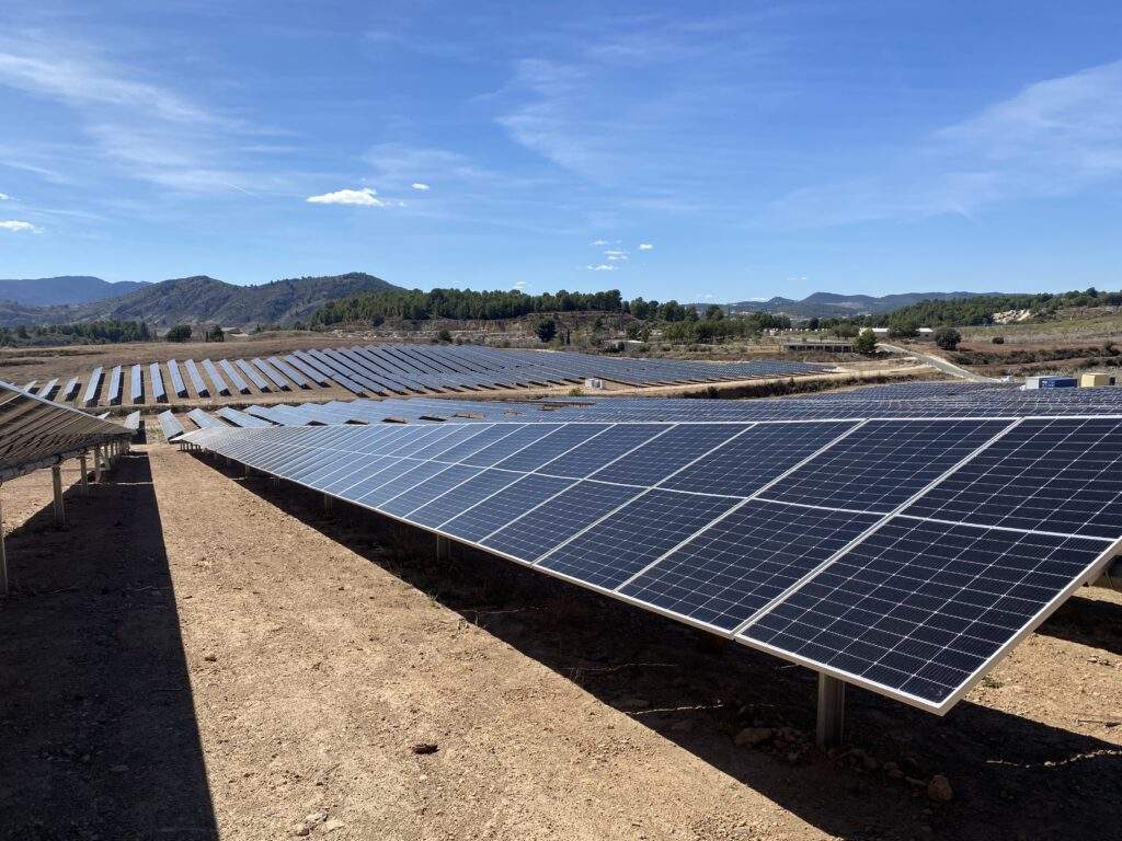 Planta fotovoltaica d'Estabanell, a Cañada de Lentisco, al municipi murcià de Caravaca de la Cruz.