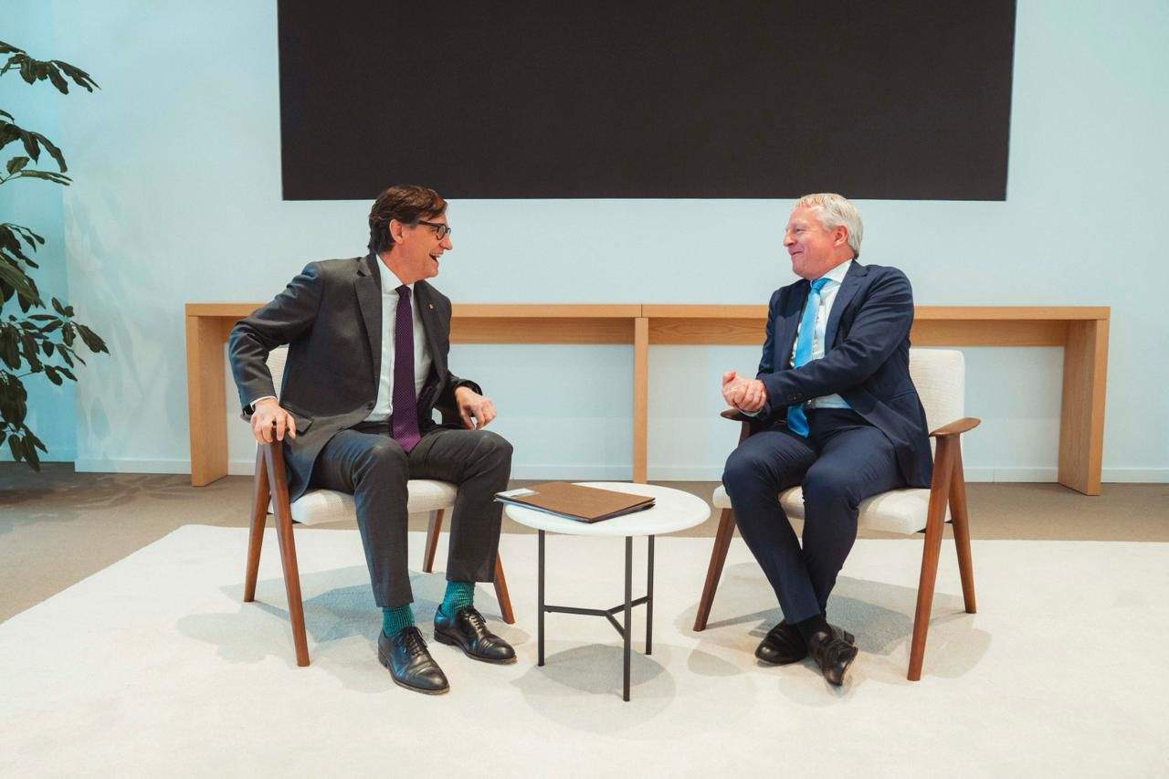 Maarten Wetselaar explica a Salvador Illa la apuesta de Moeve por la transición verde