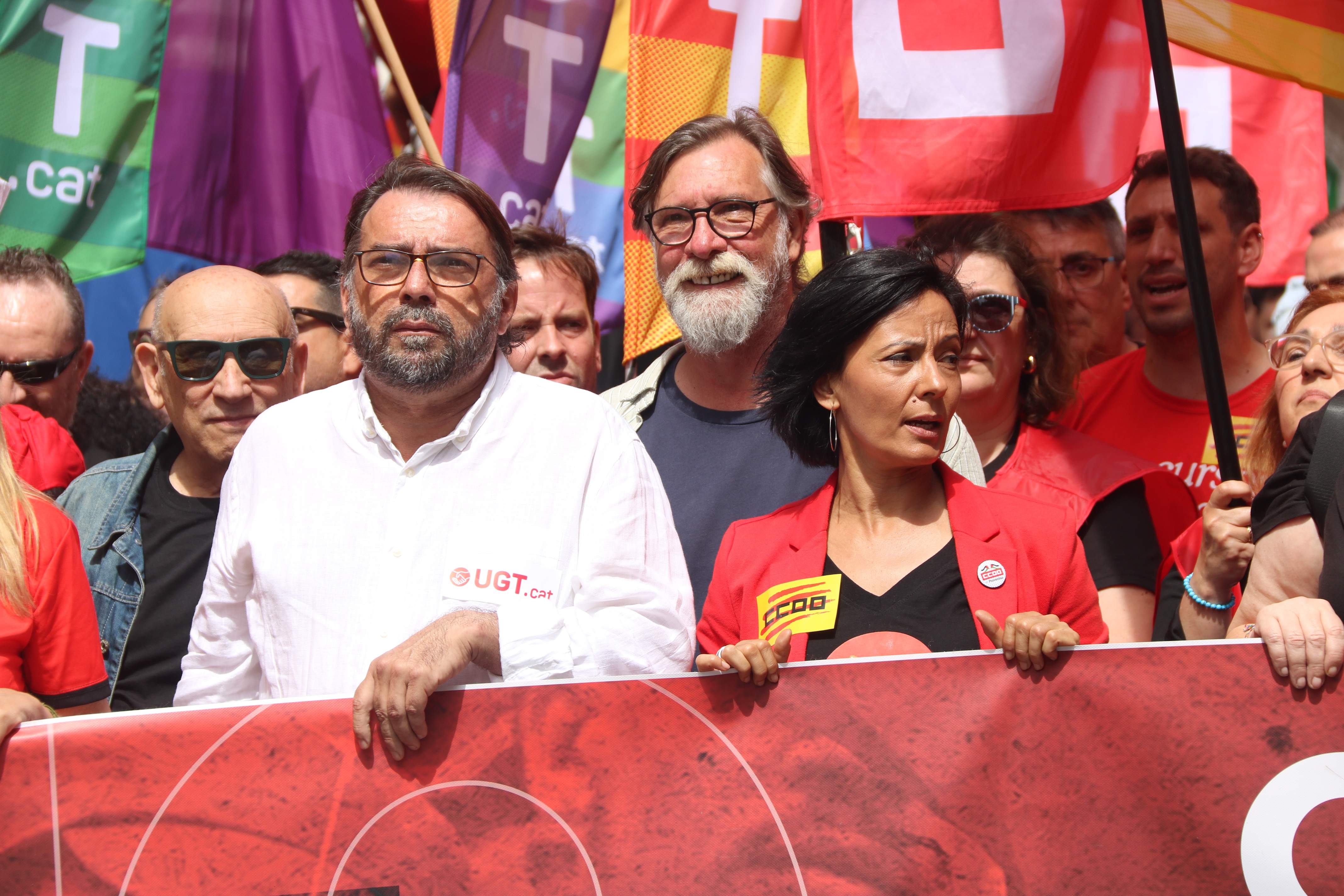 La guerra i l’habitatge centren les manifestacions catalanes d’aquest 1 de maig
