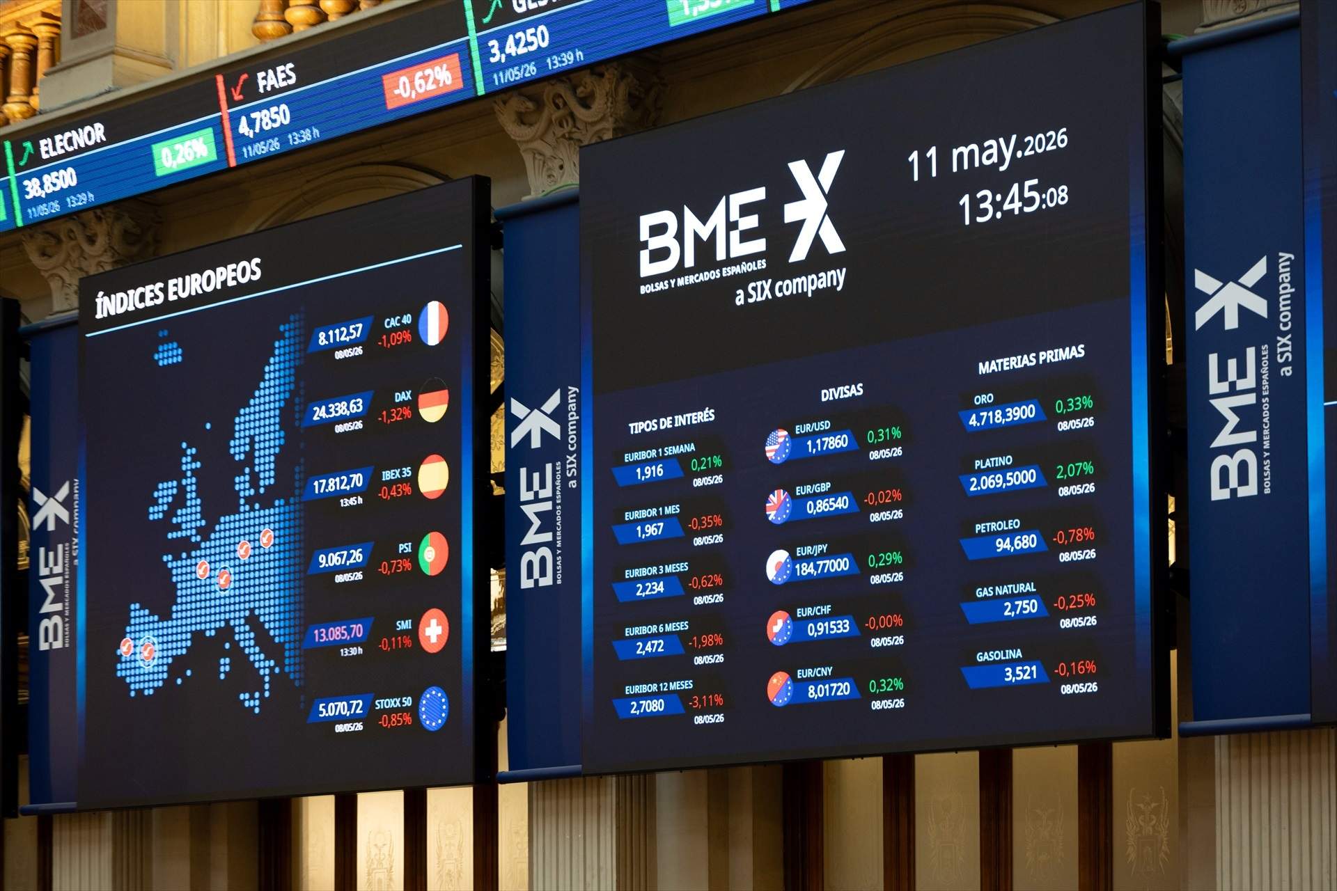 L'Ibex-35 comença la jornada amb un tímid increment