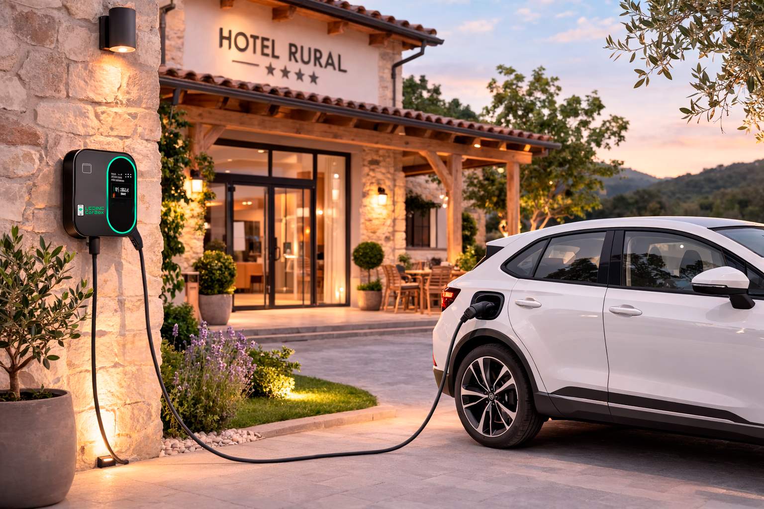 Ledind CarBox, els carregadors pel vehicle elèctric que arriben als hotels