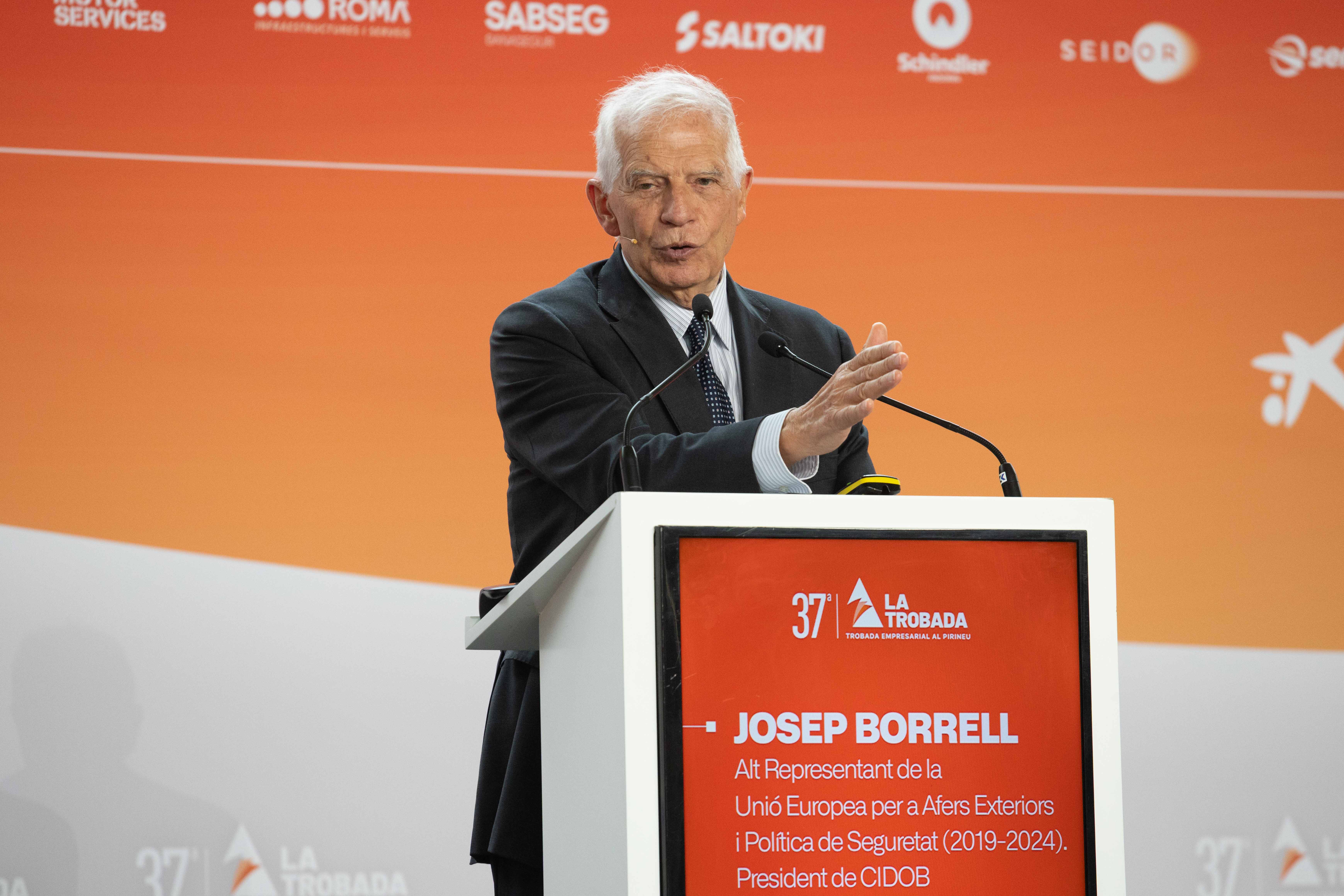L’ex alt representant de la Unió Europea per a Afers Exteriors, Josep Borrell, a la Trobada Empresarial al Pirineu 2026. Foto: Genaro Massot