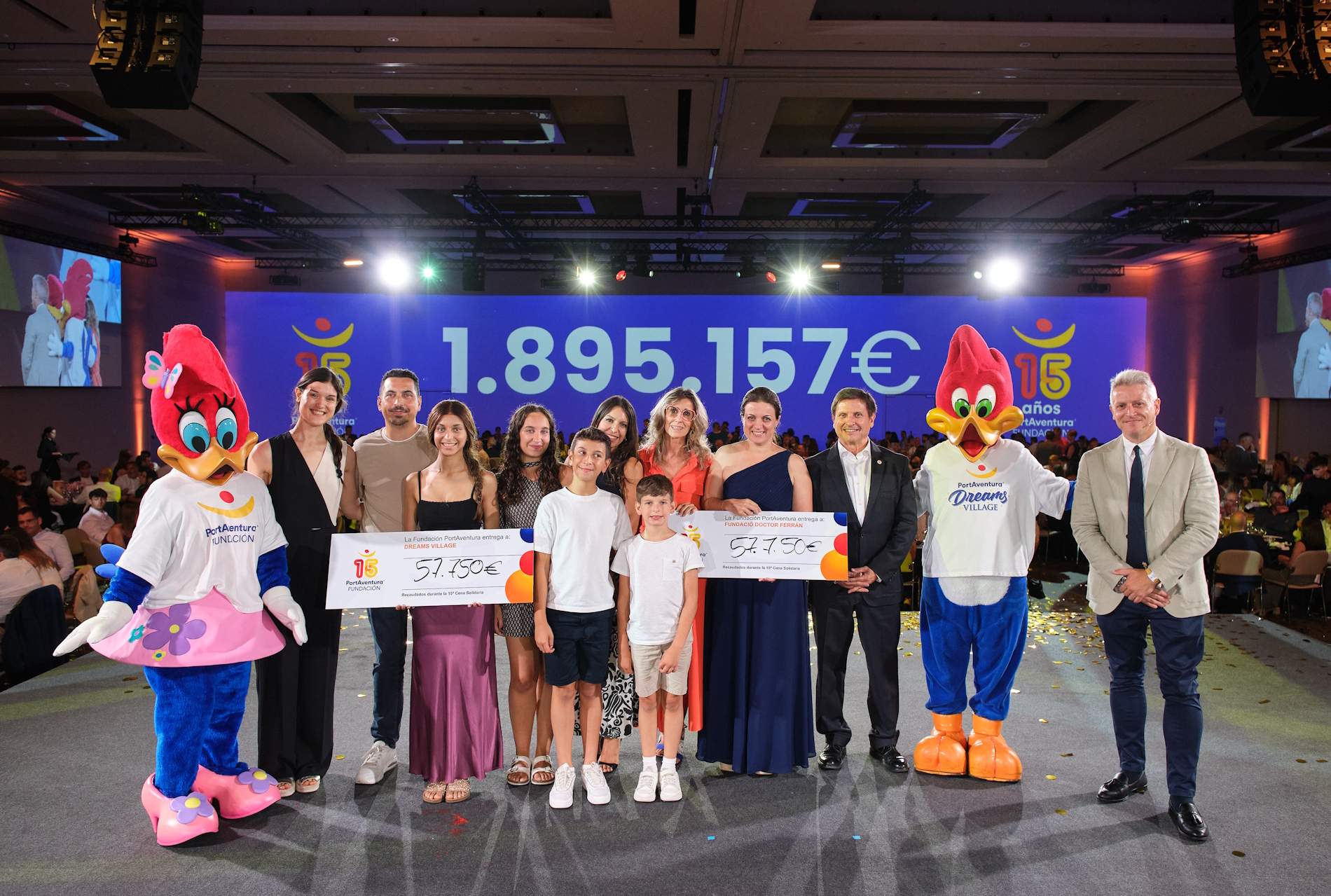 La Fundació PortAventura suma 1.895.157 € recaptats en les quinze edicions del seu Sopar Solidari
